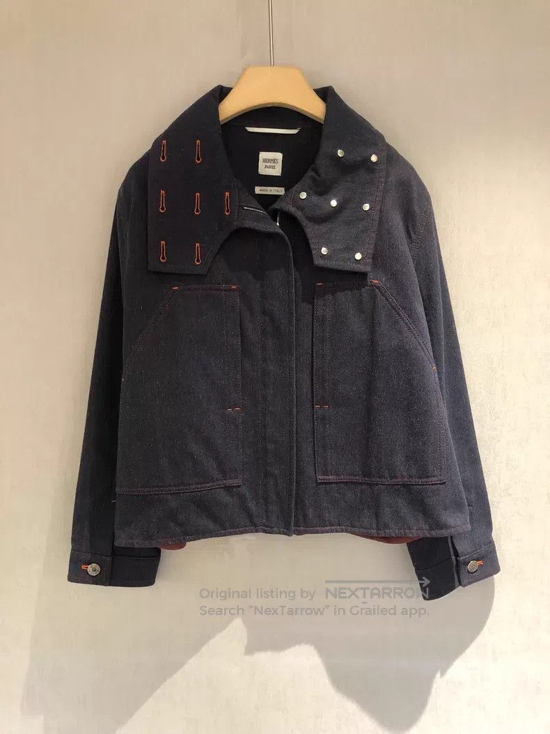 Hermes Hermes Indigo Denim Jacket Size XS / US 0-2 / IT 36-38 - 2 Thumbnail
