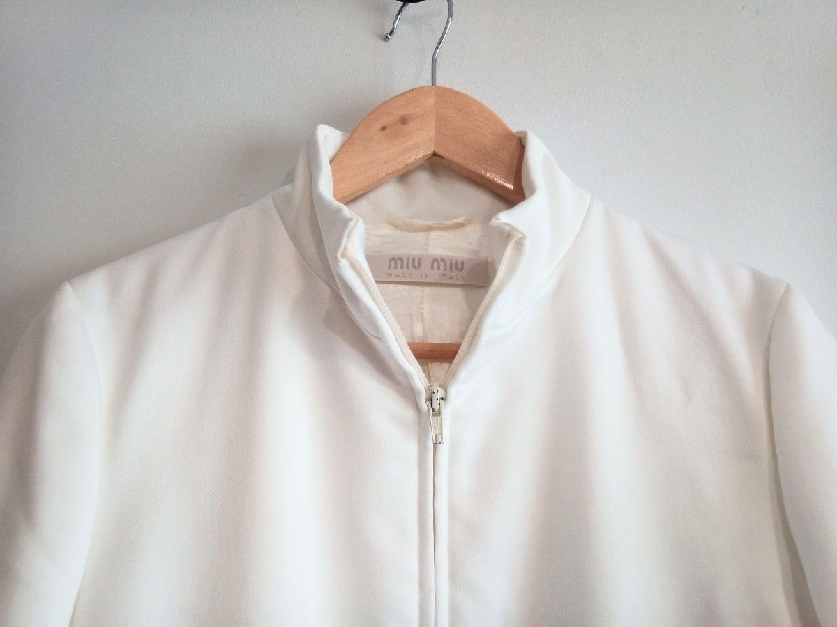 Miu Miu AW1999 Poly Zip Flight Jacket Size US S / EU 44-46 / 1 - 4 Thumbnail