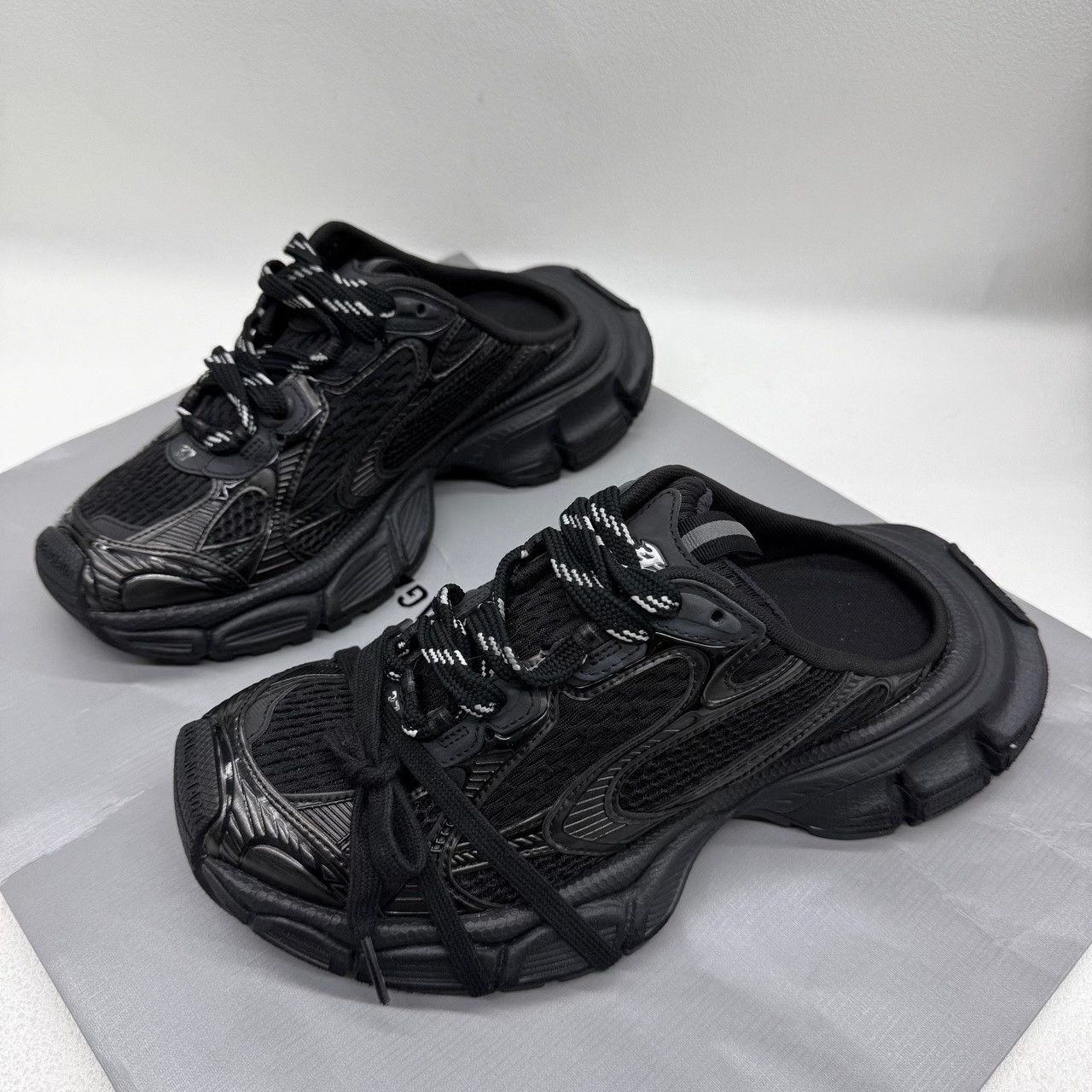 Balenciaga Balenciaga Distressed Black Sandals us_6-5 Women Size US 6.5 / IT 36.5 - 1 Thumbnail