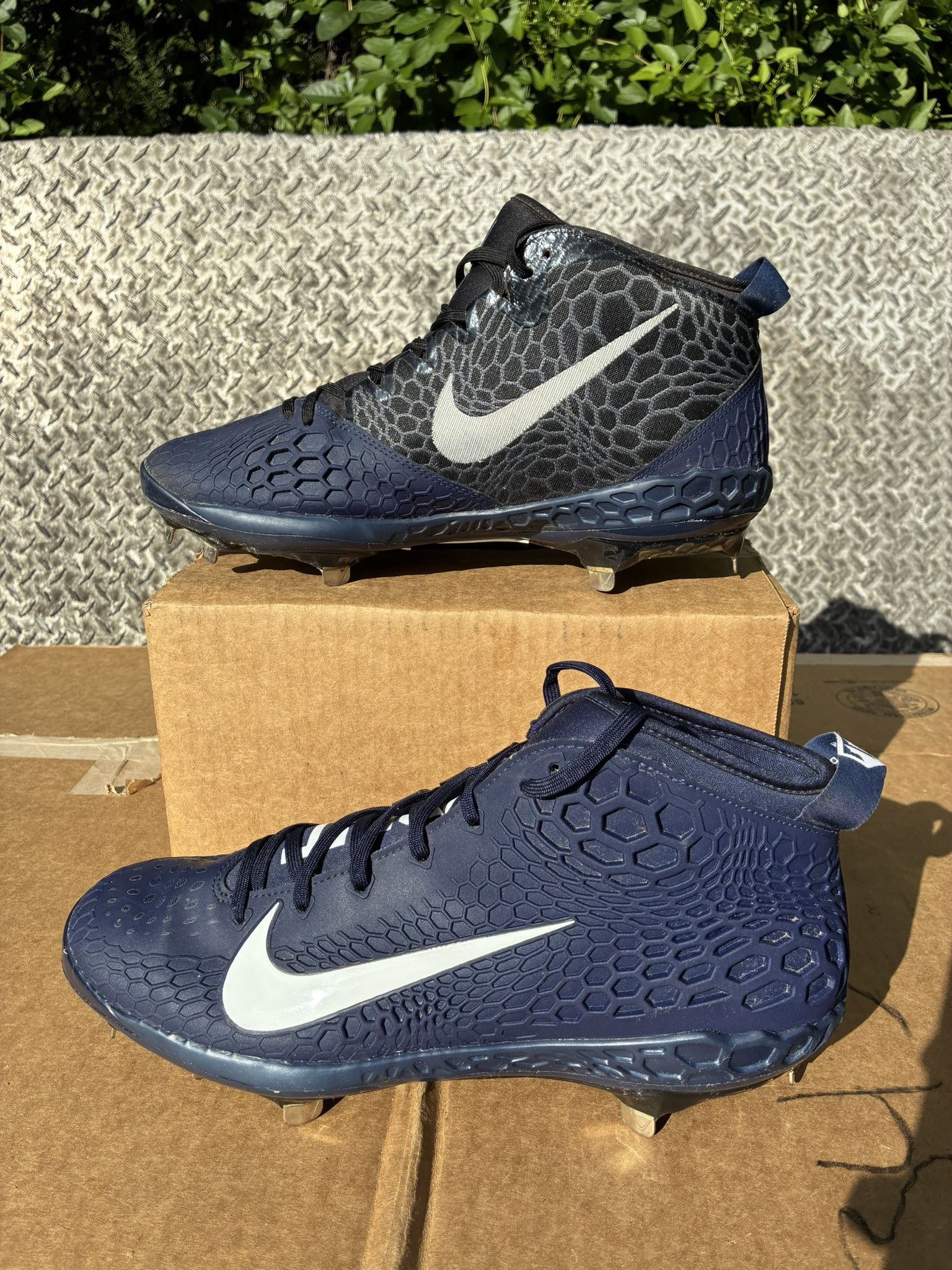 Nike Nike Force Zoom Trout 5 Metal Baseball Cleats Navy Size 12 Size US 12 / EU 45 - 2 Thumbnail