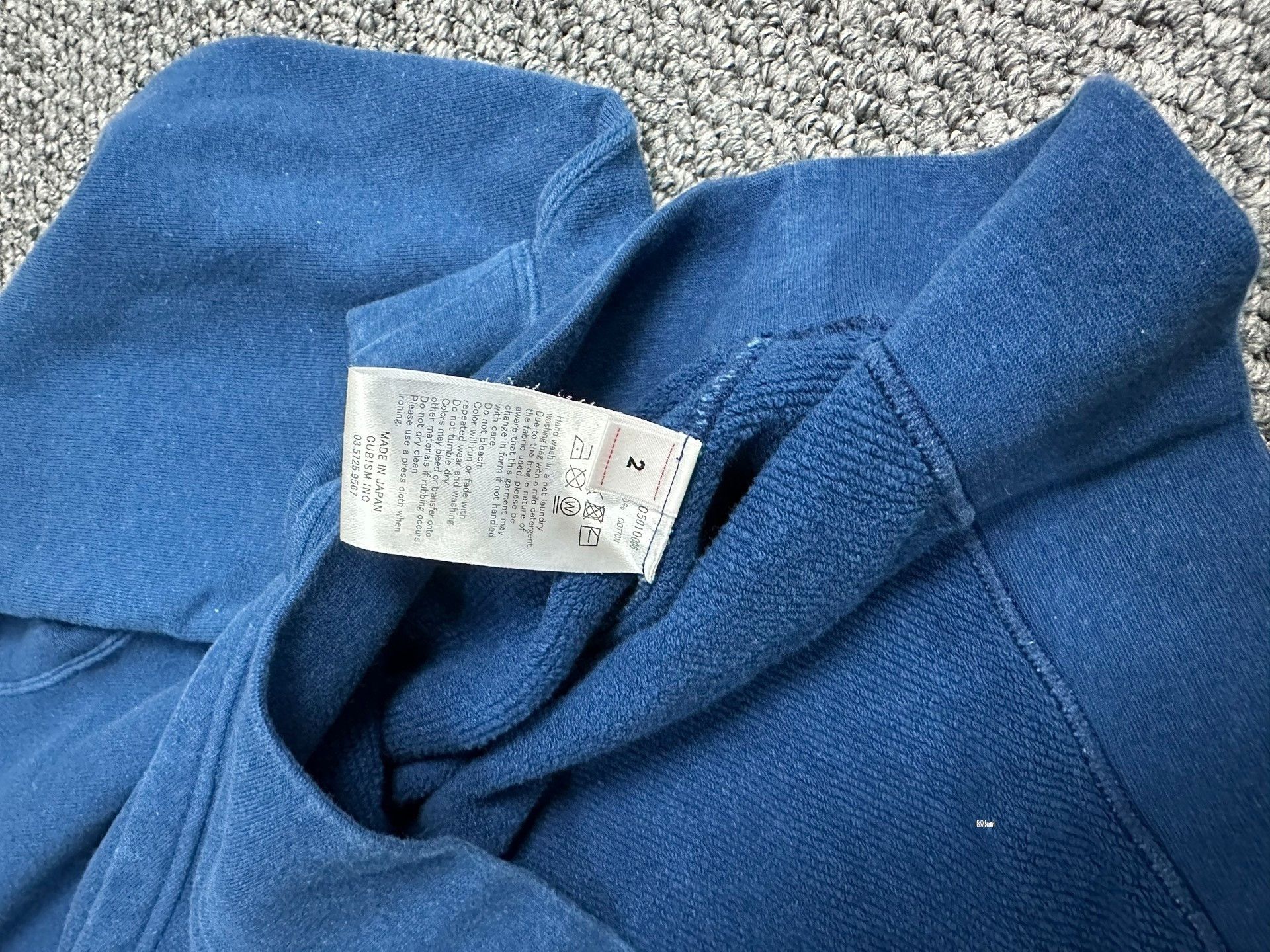 Visvim visvim Indigo Dyed Oversized Hoodie Size US M / EU 48-50 / 2 - 3 Thumbnail