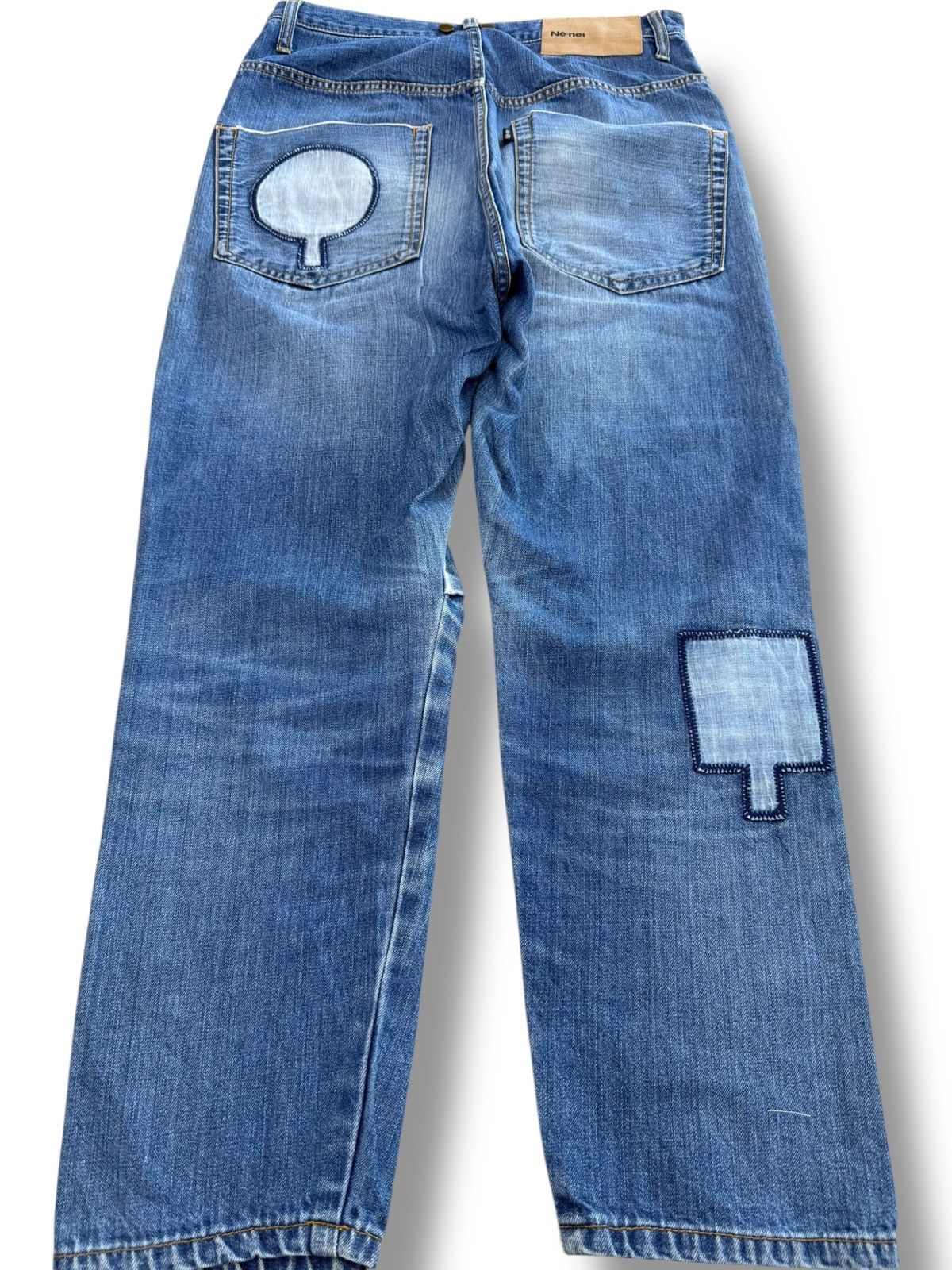 Issey Miyake Issey Miyake x Net-net 90’s Patchwork Style Denim Jeans Size US 29 - 4 Thumbnail