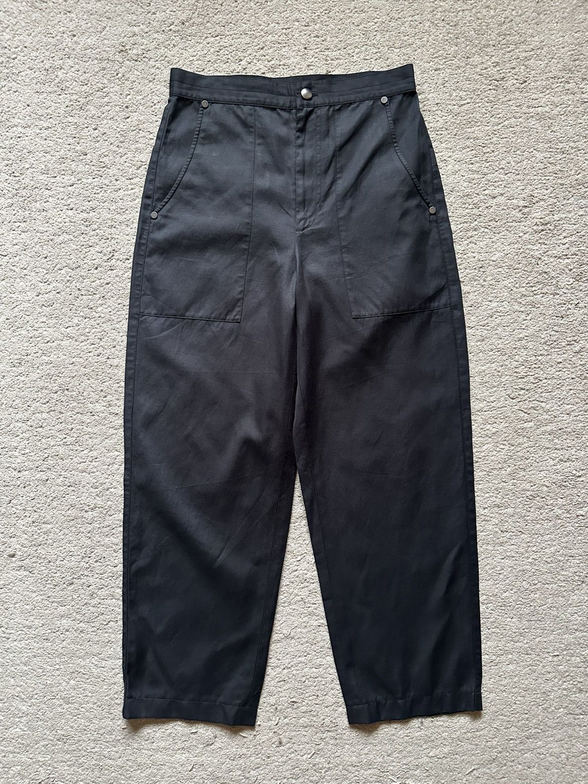 Helmut Lang SS2016 Helmut Lang Mix Linen Fatigue Ballon Pant Size US 29 - 1 Thumbnail