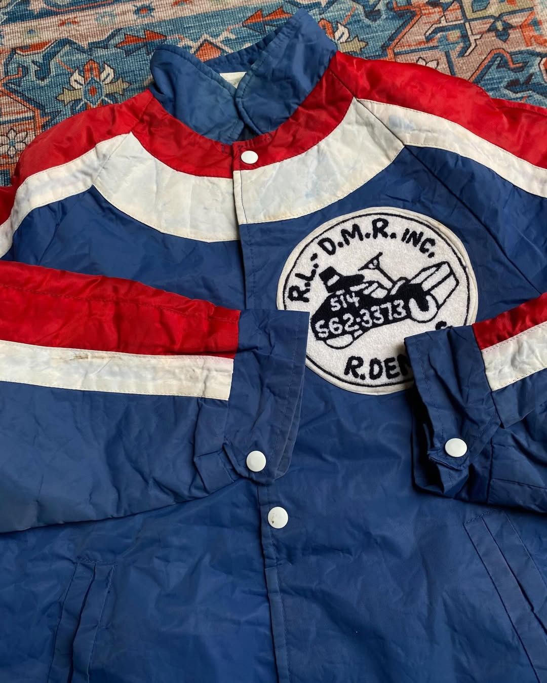Vintage Vtg 80s Jean Leon RL Speedway Racing Jacket Size US L / EU 52-54 / 3 - 7 Thumbnail