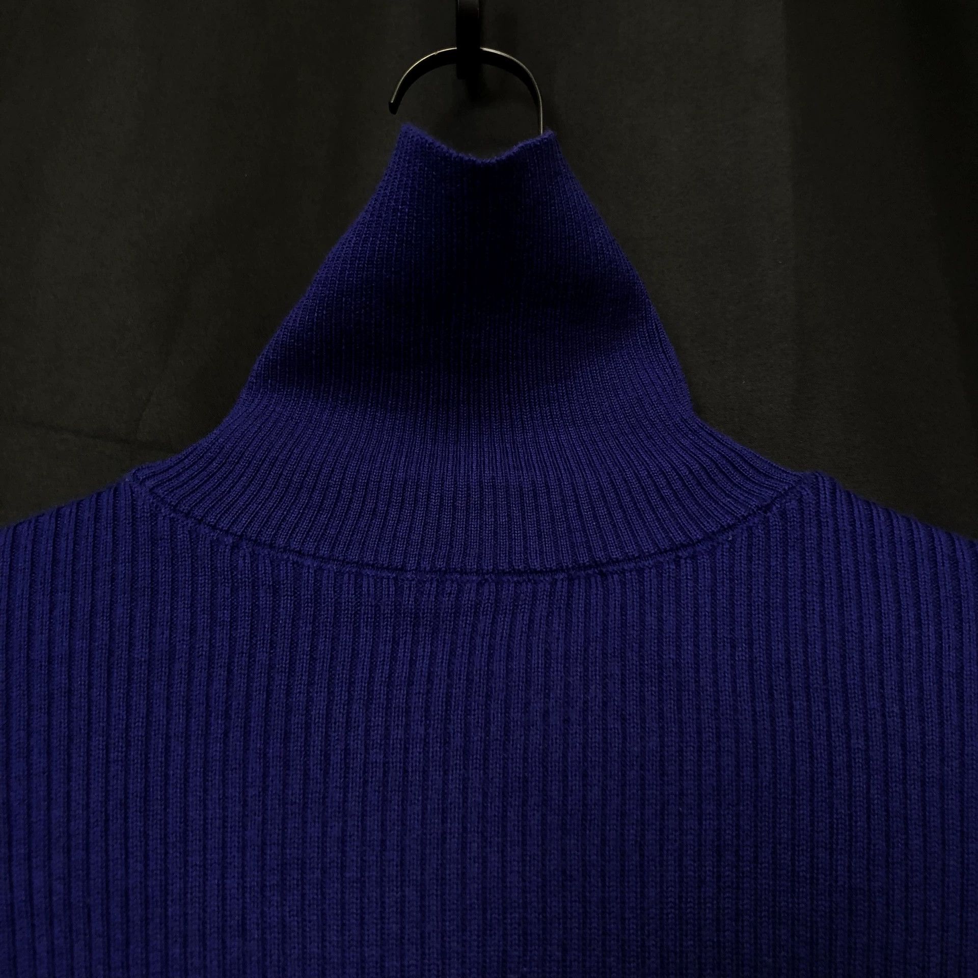 Comme des Garcons CDG 1989AW Klein Blue High Neck Wool Knit 45/62/65 Size US S / EU 44-46 / 1 - 4 Thumbnail