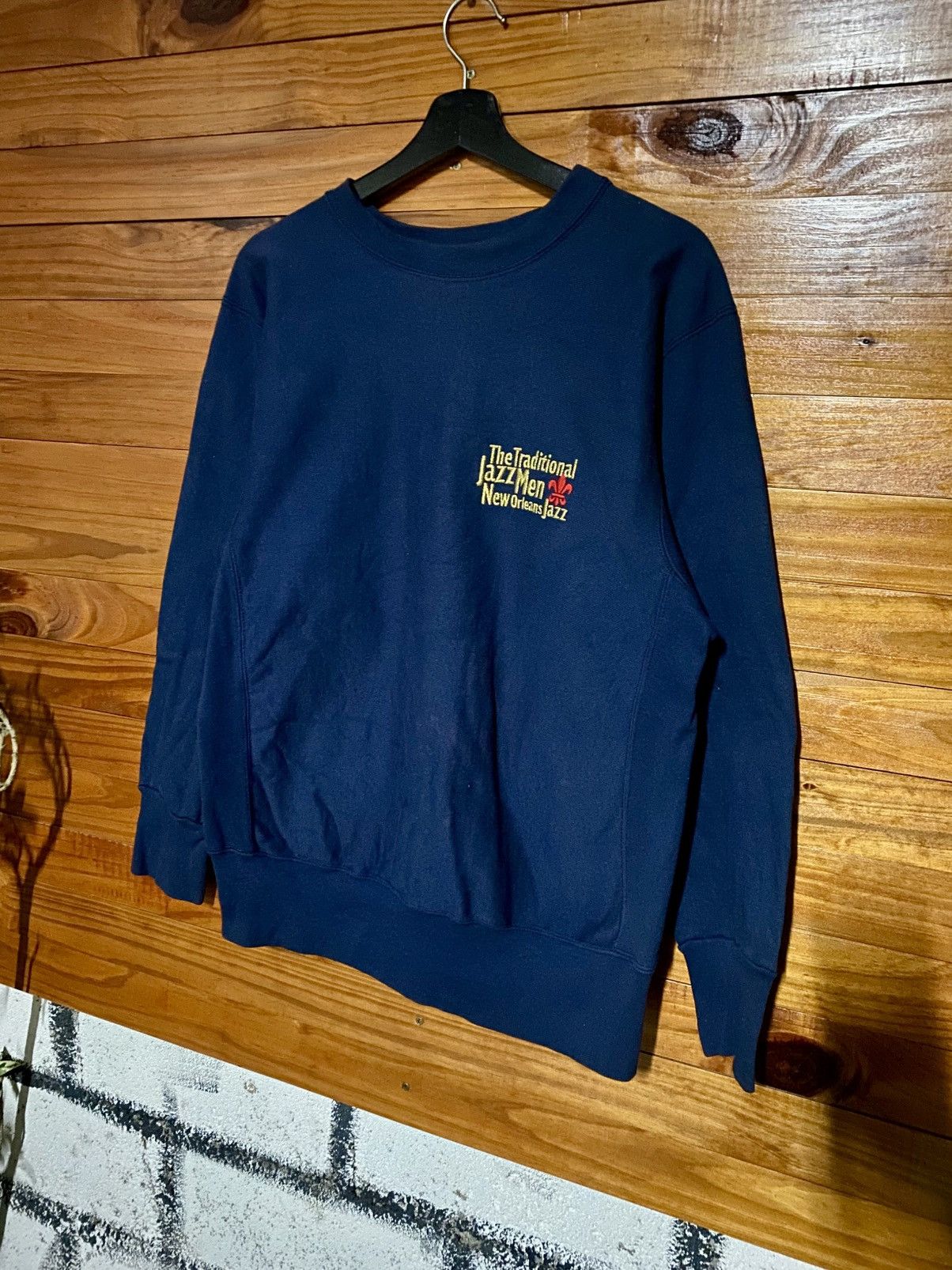 Vintage Vintage 90s The Traditional Jazz Men New Orleans Sweatshirt Size US M / EU 48-50 / 2 - 8 Thumbnail