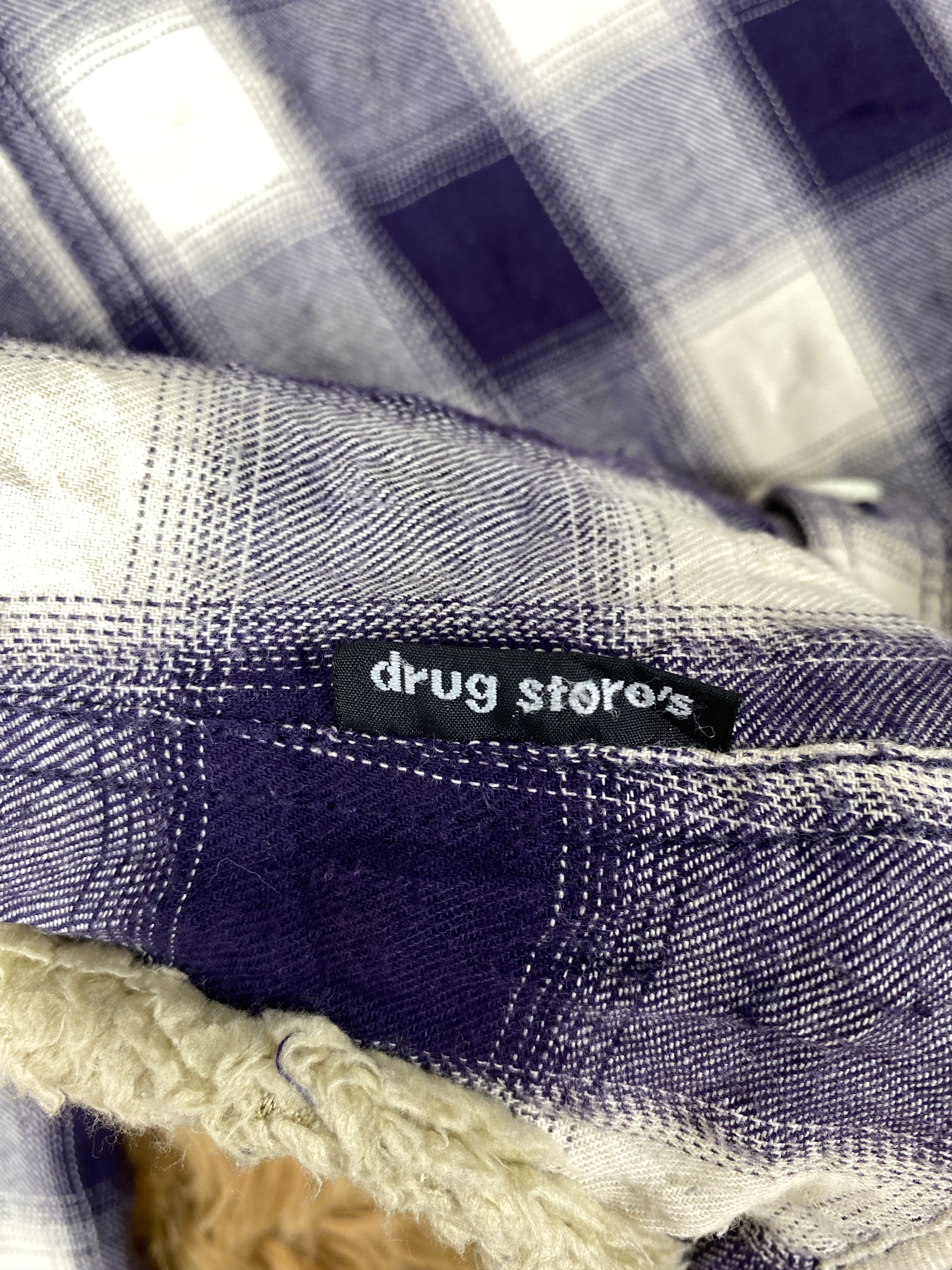 Japanese Brand Vintage Drug Store's Flannel Sherpa Lining Jacket J1980 Size US XS / EU 42 / 0 - 6 Thumbnail