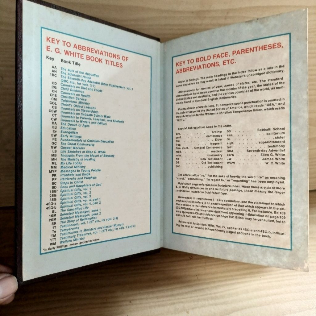 Other Comprehensive Index to the Writings of Ellen G White Vol II Size ONE SIZE - 3 Thumbnail