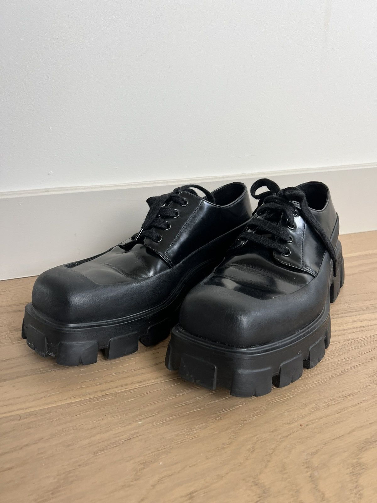 Prada Prada - Monolith Square Derby Size US 9 / EU 42 - 3 Thumbnail