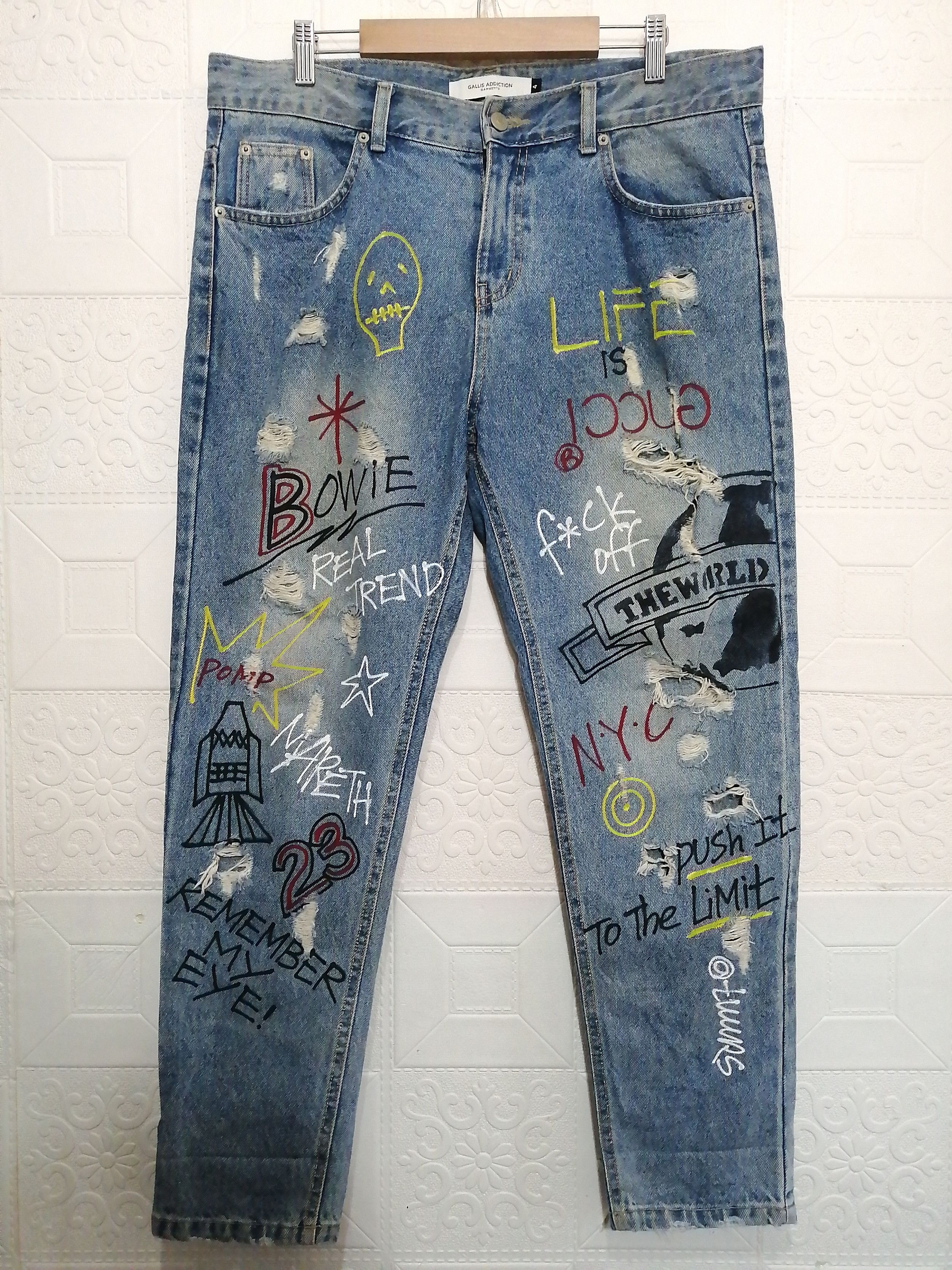 Other GALLIS ADDICTION GARMENTS DISTRESSED DENIM Size US 36 / EU 52 - 1 Thumbnail