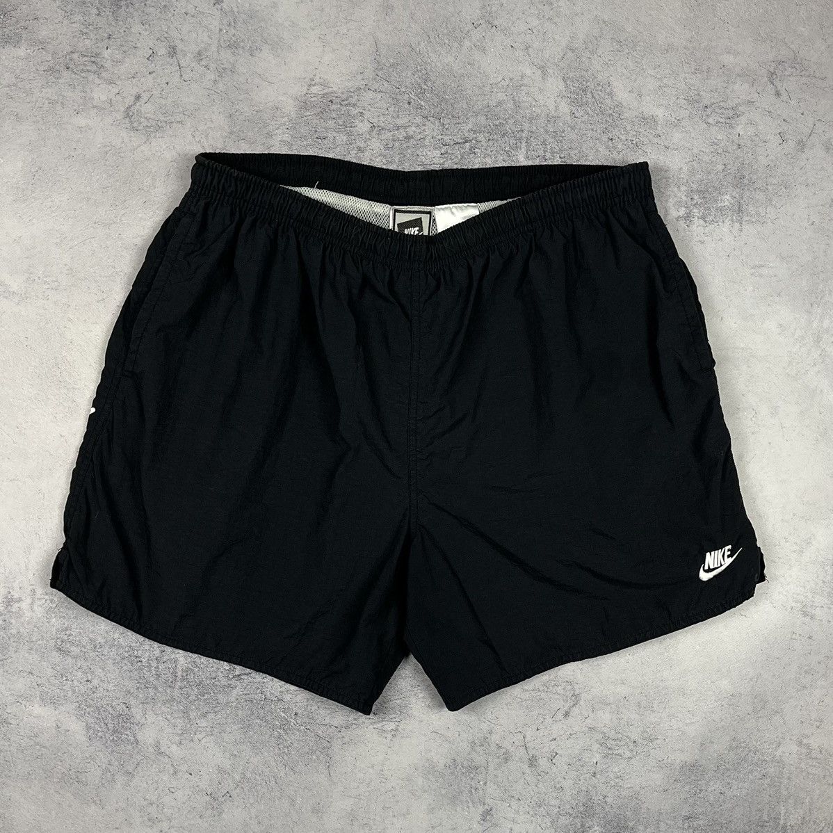 Nike Vintage Nike nylon y2k big swoosh shorts 90’s Size US 34 / EU 50 - 4 Thumbnail