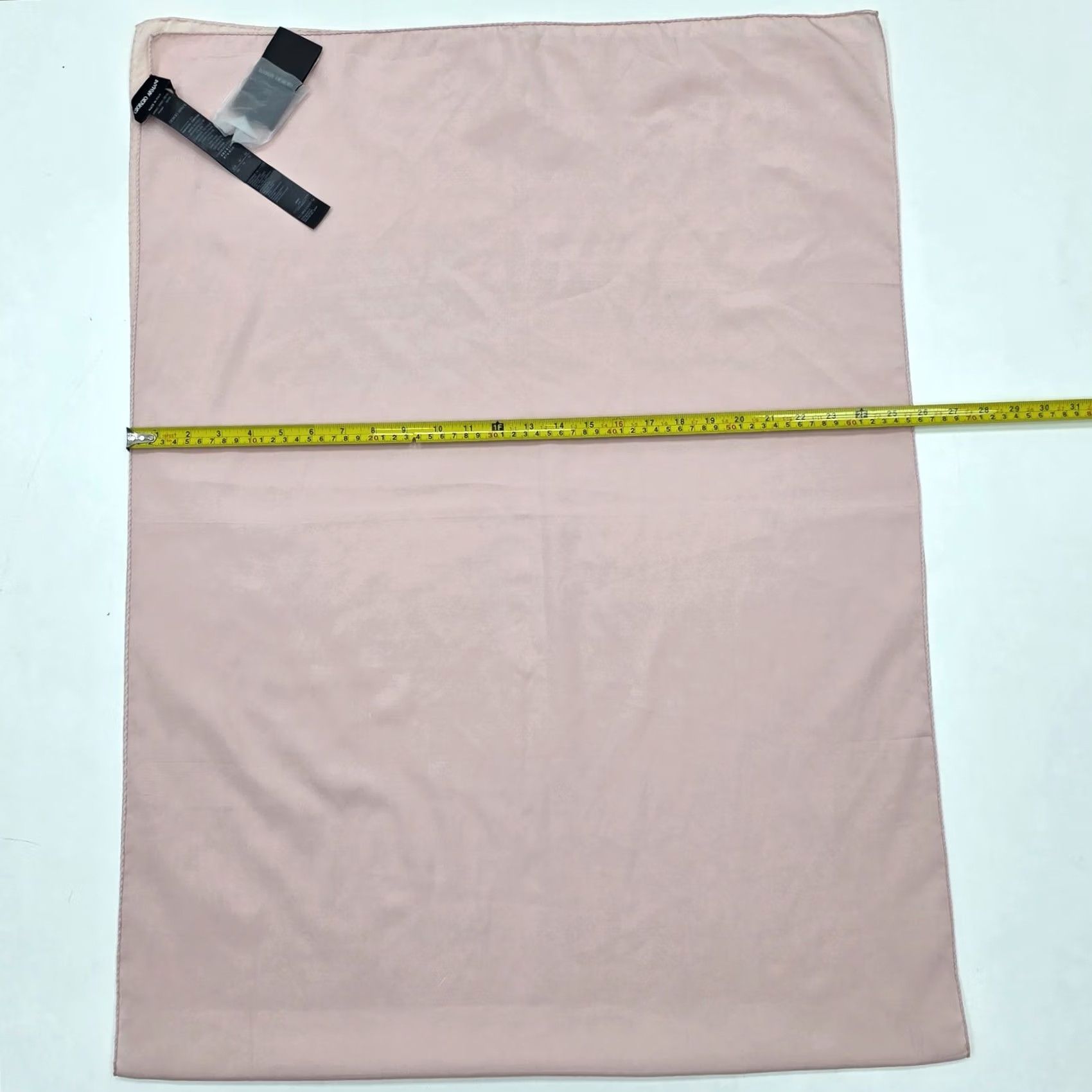Giorgio Armani Giorgio Armani Light Pink Plain Signature Logo Scarf One Size Bnwt - Scarf - Pink - Silk - Logo - Women - Italy Size ONE SIZE - 3 Thumbnail