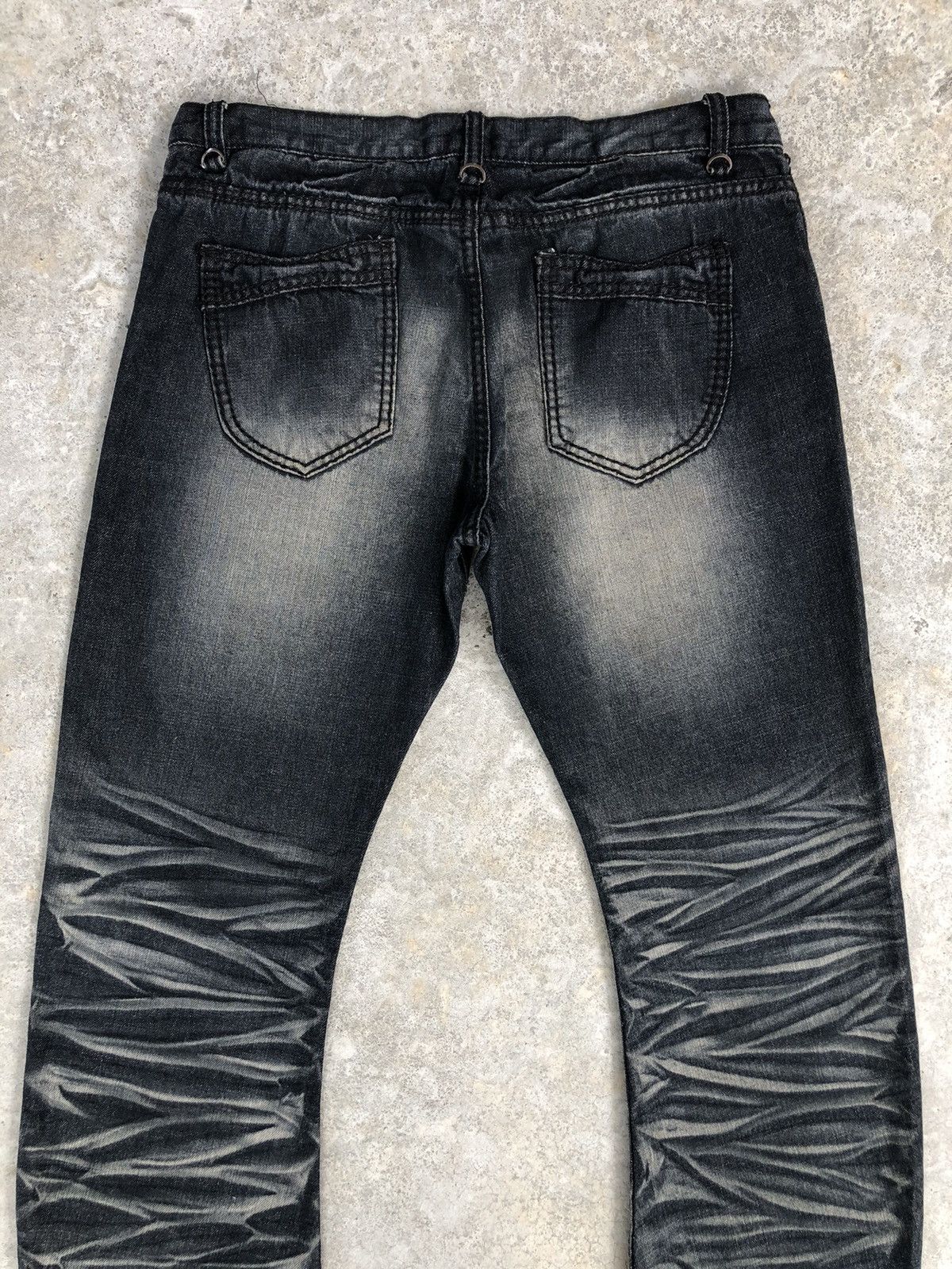Japanese Brand Japanese Evolution Flared Jeans Distressed Jeans Size US 33 - 8 Thumbnail