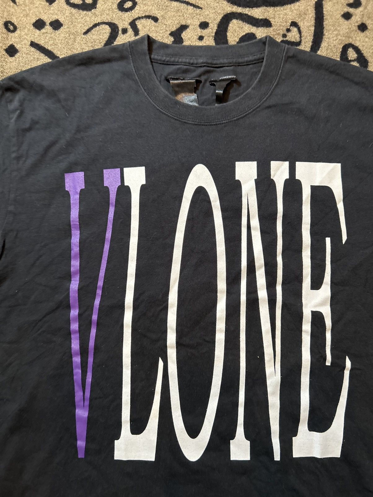 Vlone VLONE Og Purple Black Stable Tshirt Size US L / EU 52-54 / 3 - 3 Thumbnail
