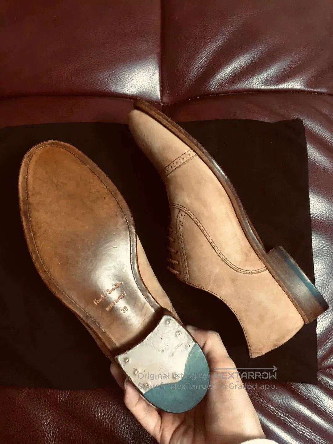 Paul Smith Paul Smith Brown Leather Dress Shoes. Size US 6 / EU 39 - 3 Thumbnail