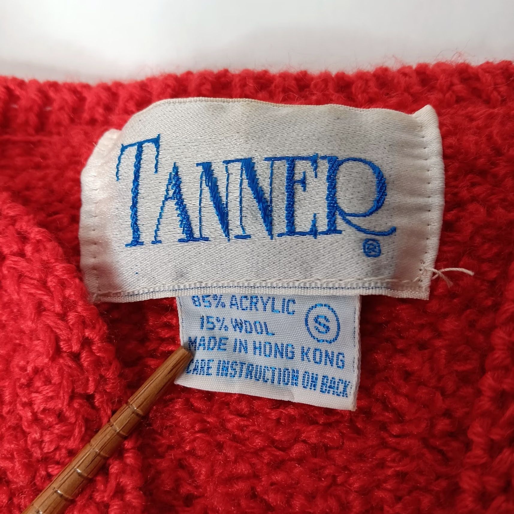 Vintage VINTAGE Tanner Cardigan Sweater Open Front Red Knit Women S Red Christmas Holiday Grannycore Vintage Style Size S / US 4 / IT 40 - 3 Thumbnail