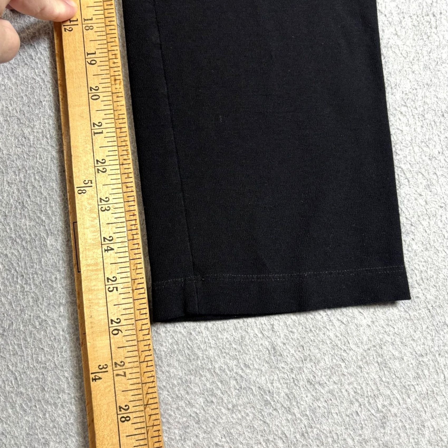Eileen Fisher Eileen Fisher Pants Women M Black Crepe Pull On Stretch Office Comfortable Size 32" / US 10 / IT 46 - 5 Thumbnail