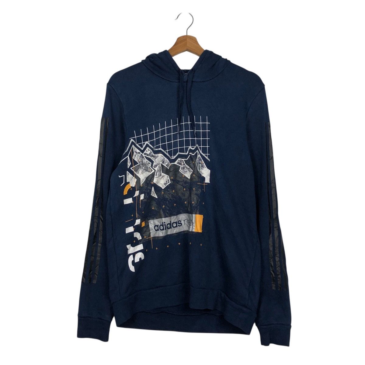 Adidas 📌Adidas Hoodie Pull Over Rare Big Logo Over Design Size US L / EU 52-54 / 3 - 13 Thumbnail
