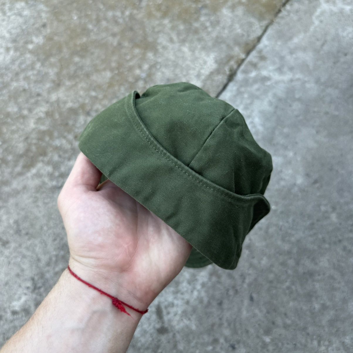 Designer Vintage Swedish Army Ear Flap Ear warmer Military Cap Hat 56 Size ONE SIZE - 4 Thumbnail