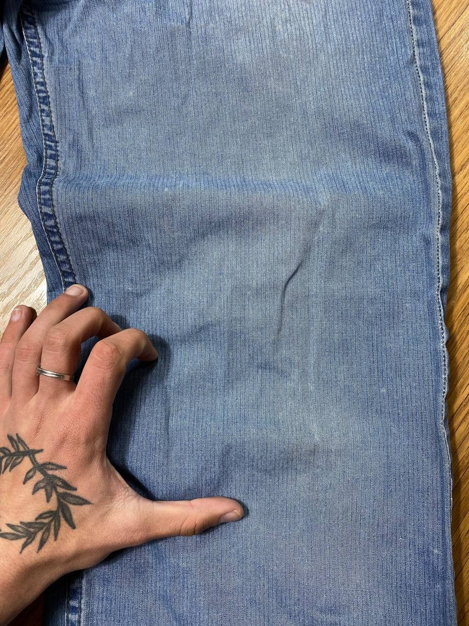 Japanese Brand × Levi's Crazy Crash Dirty Baggy Faded Jean Japan Avant Garde Style Size US 34 / EU 50 - 18 Thumbnail