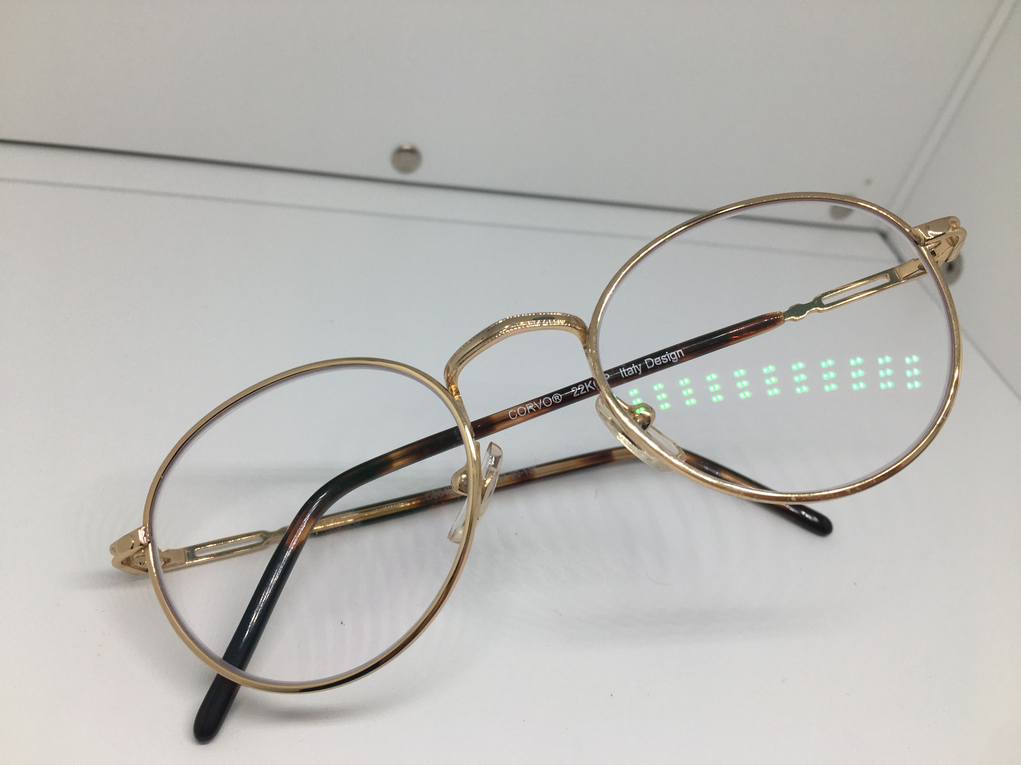 Vintage Vintage CARVO Gold Metal Eyeglasses Frame Size ONE SIZE - 7 Thumbnail