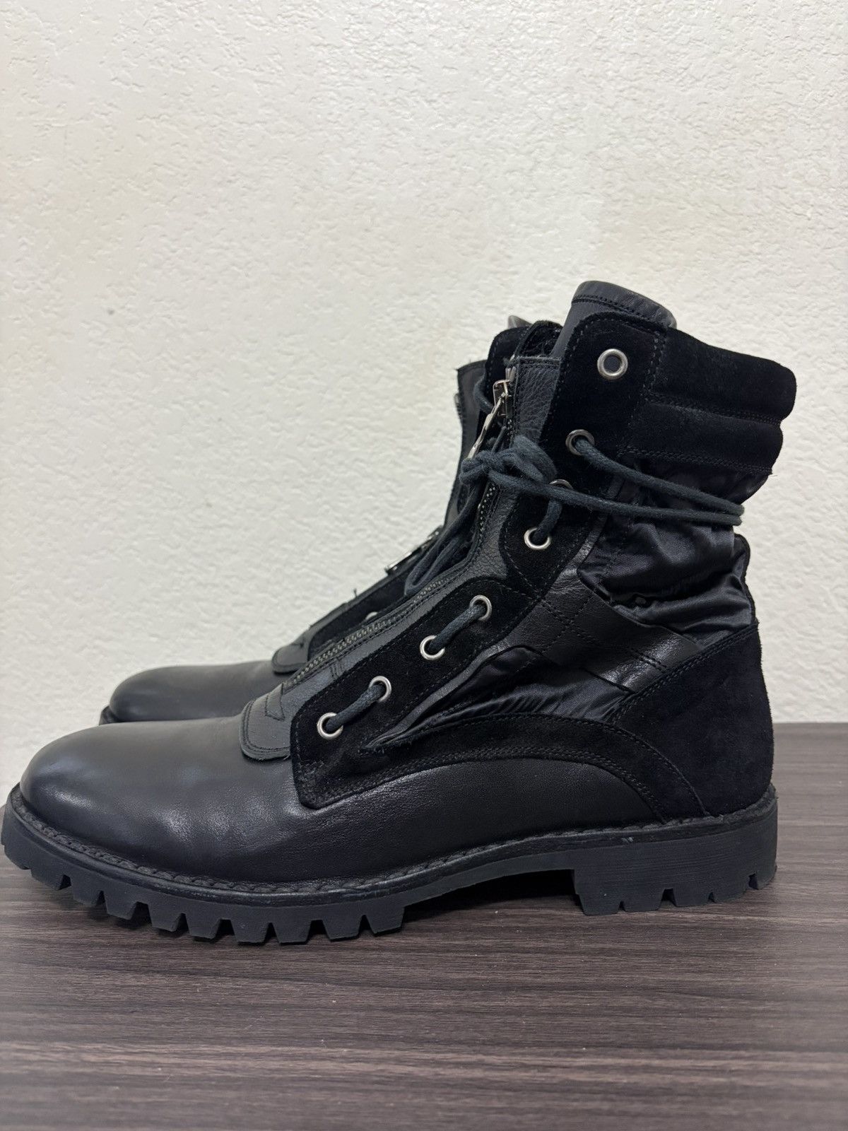 Dolce & Gabbana Dolce & Gabbana AW17 Hybrid Zip Combat Boots Size US 8 / EU 41 - 4 Thumbnail