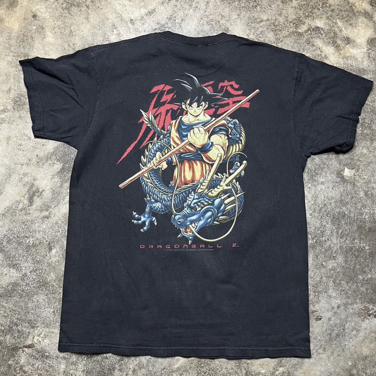 ヴィンテージ 90s Dragon Ball Z Goku Shenron DRAGON BALL Z Son Goku Shenron 90s Vintage T-shirt Black Men
