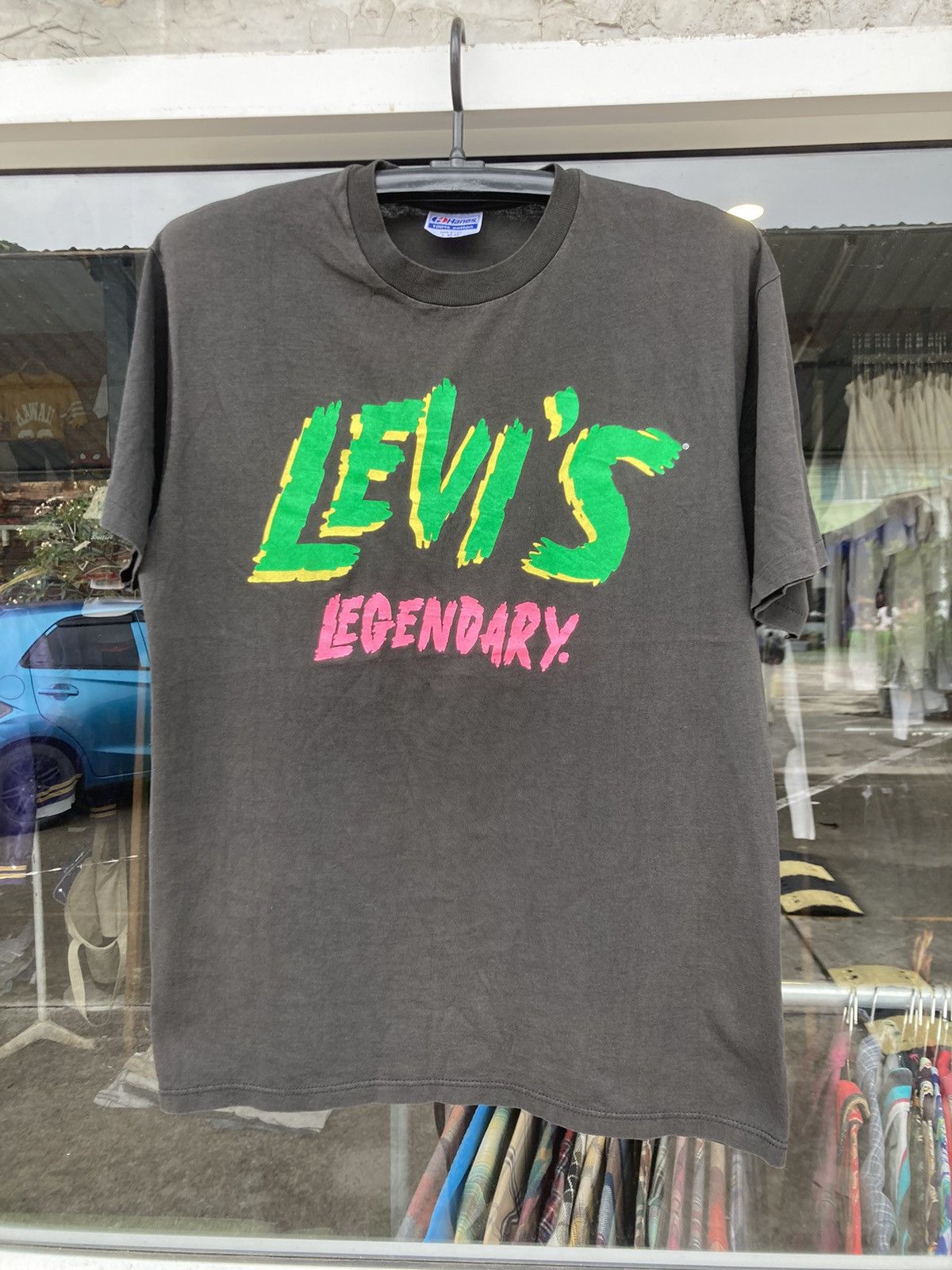 Levi's Vintage Clothing VINTAGE 80s/90s Levi's Legendary Neon Graphic Size US M / EU 48-50 / 2 - 1 Thumbnail
