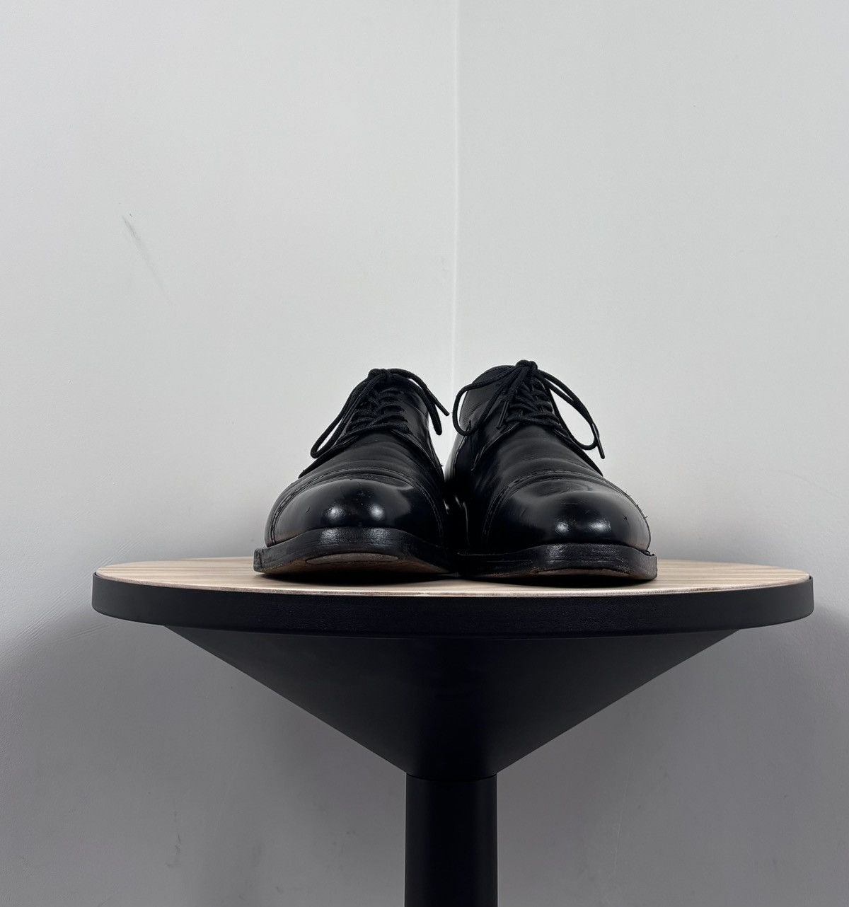 Handmade Regain Handmade Men’s Black Leather Oxford Dress Shoes Size US 9 / EU 42 - 5 Thumbnail