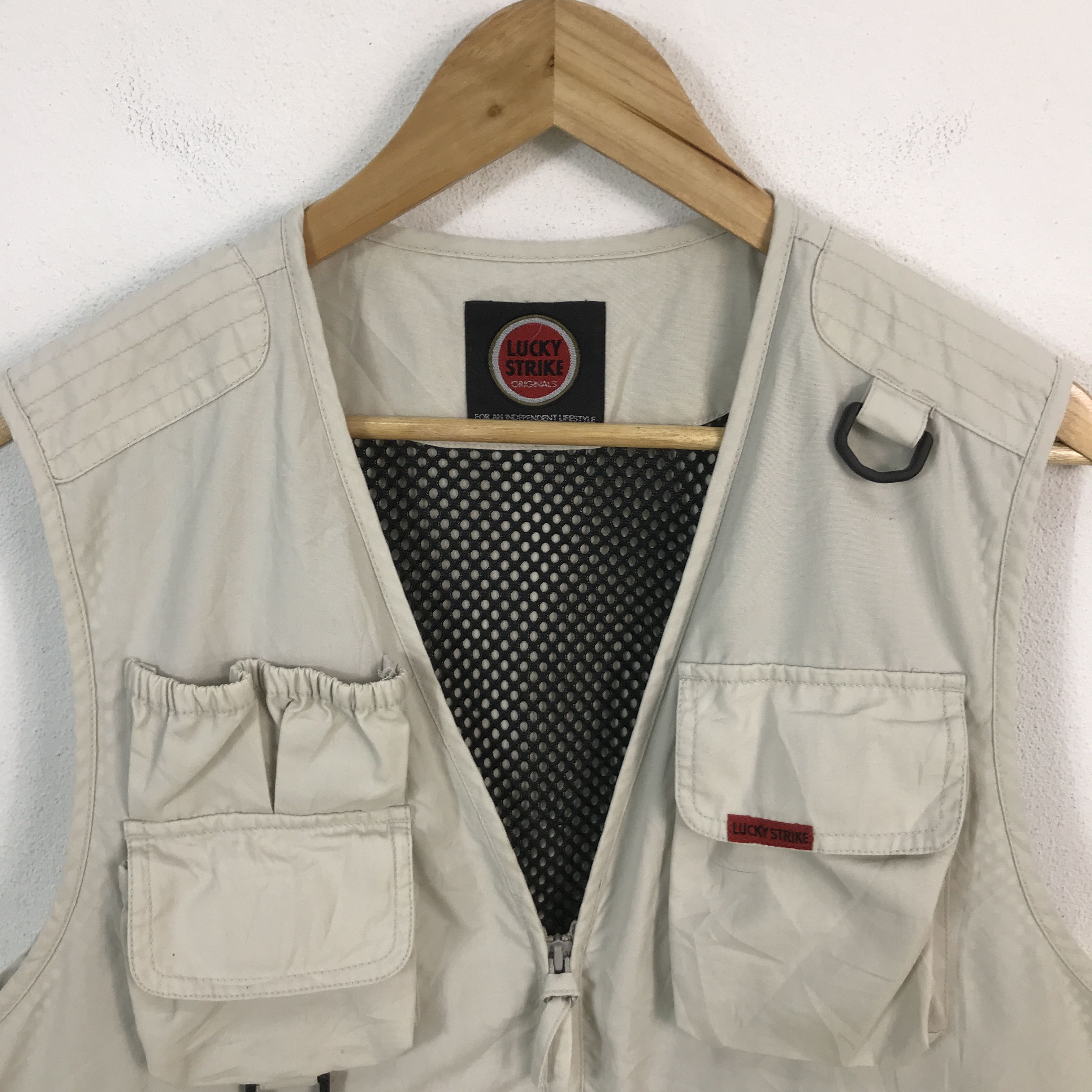 Japanese Brand Lucky Strike Motorsport style Tactical Vest jacket Size US L / EU 52-54 / 3 - 3 Thumbnail