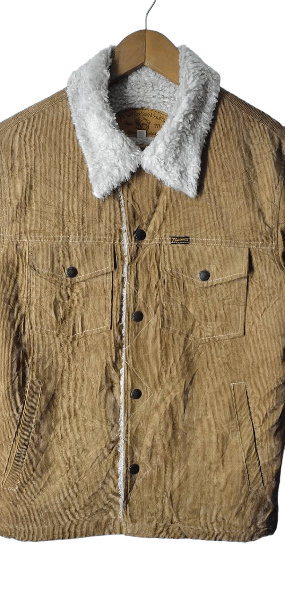 Pherrow's PHERROWS SPORTWEAR CORDUROY SHERPA DENIM JACKET Size US S / EU 44-46 / 1 - 6 Thumbnail