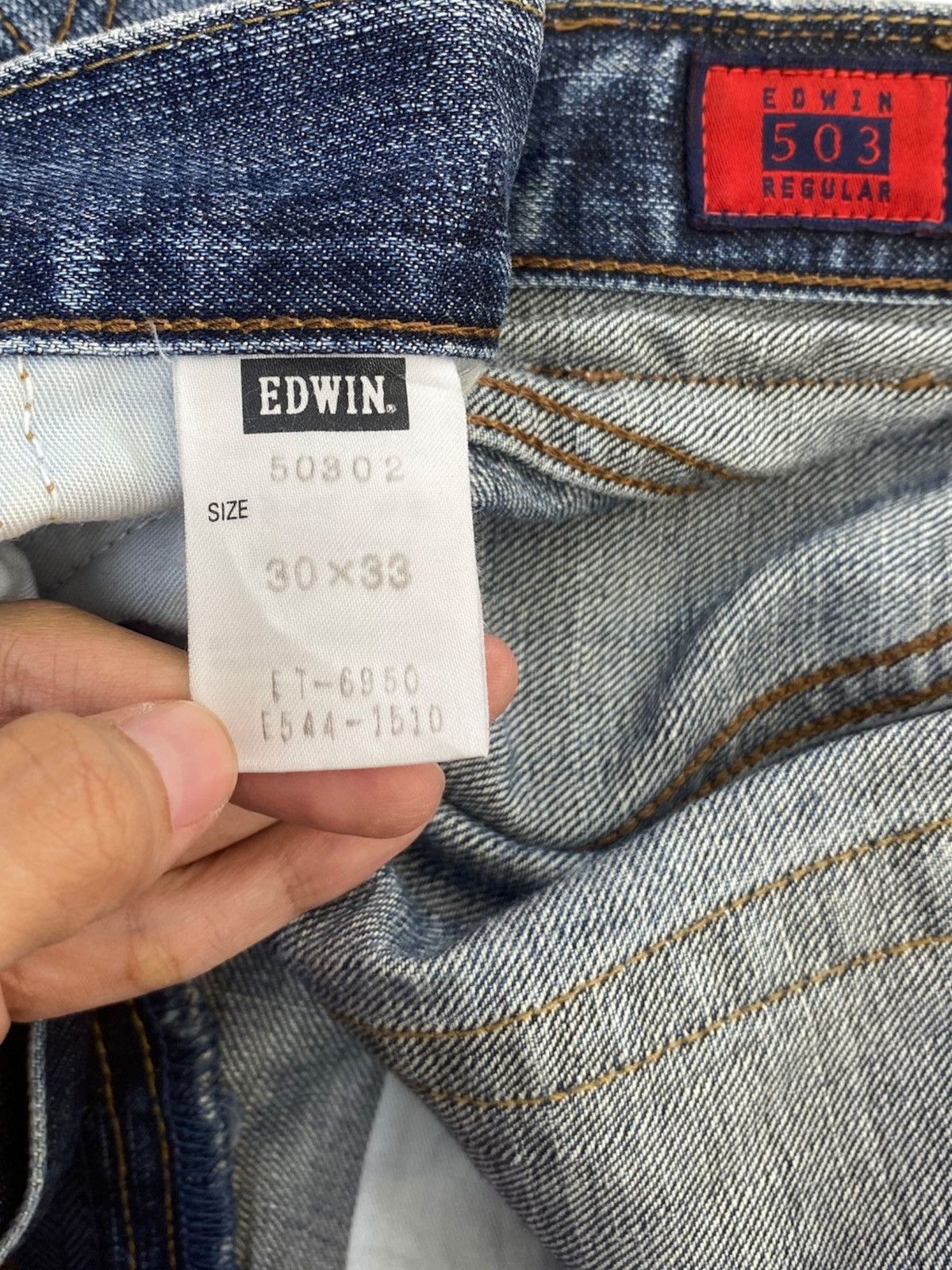 Edwin Edwin Acid Blue Wash Style Loose Jeans Size US 28 / EU 44 - 10 Thumbnail