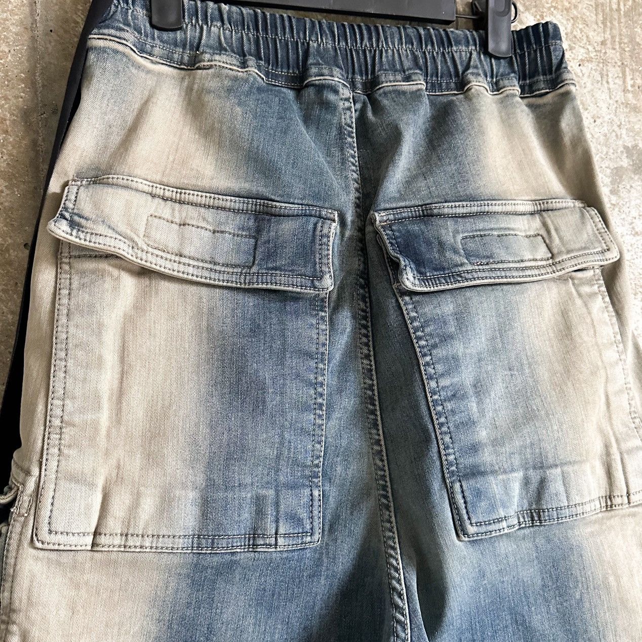 Rick Owens RUNWAY EDFU SS23 Double Cargo Jumbo Bela Mineral Wash Pants Size US 32 / EU 48 - 6 Thumbnail