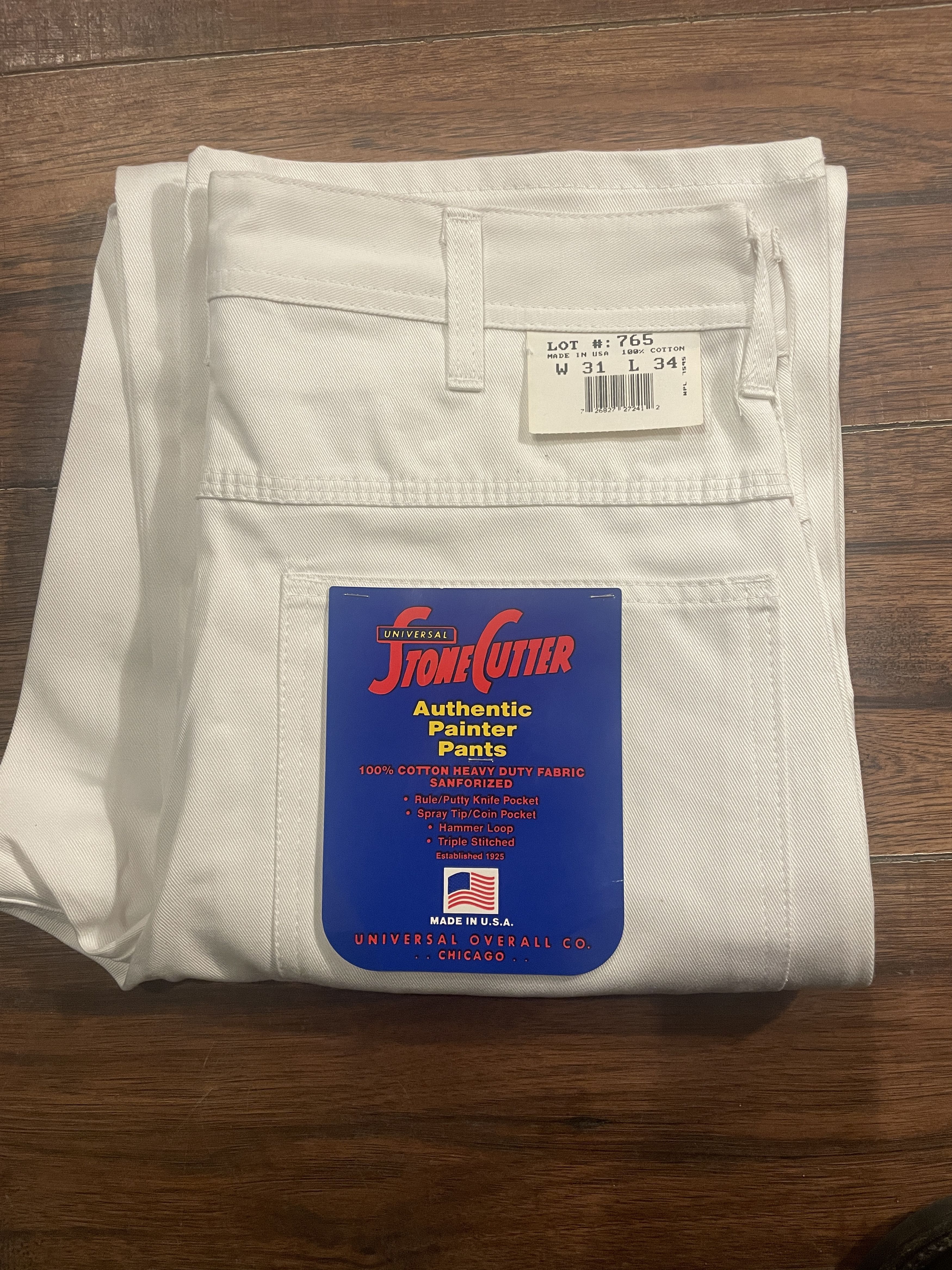 Universal Overall Chicago Vintage "DEADSTOCK" Universal StoneCutter Painter Pants Size US 31 - 4 Thumbnail