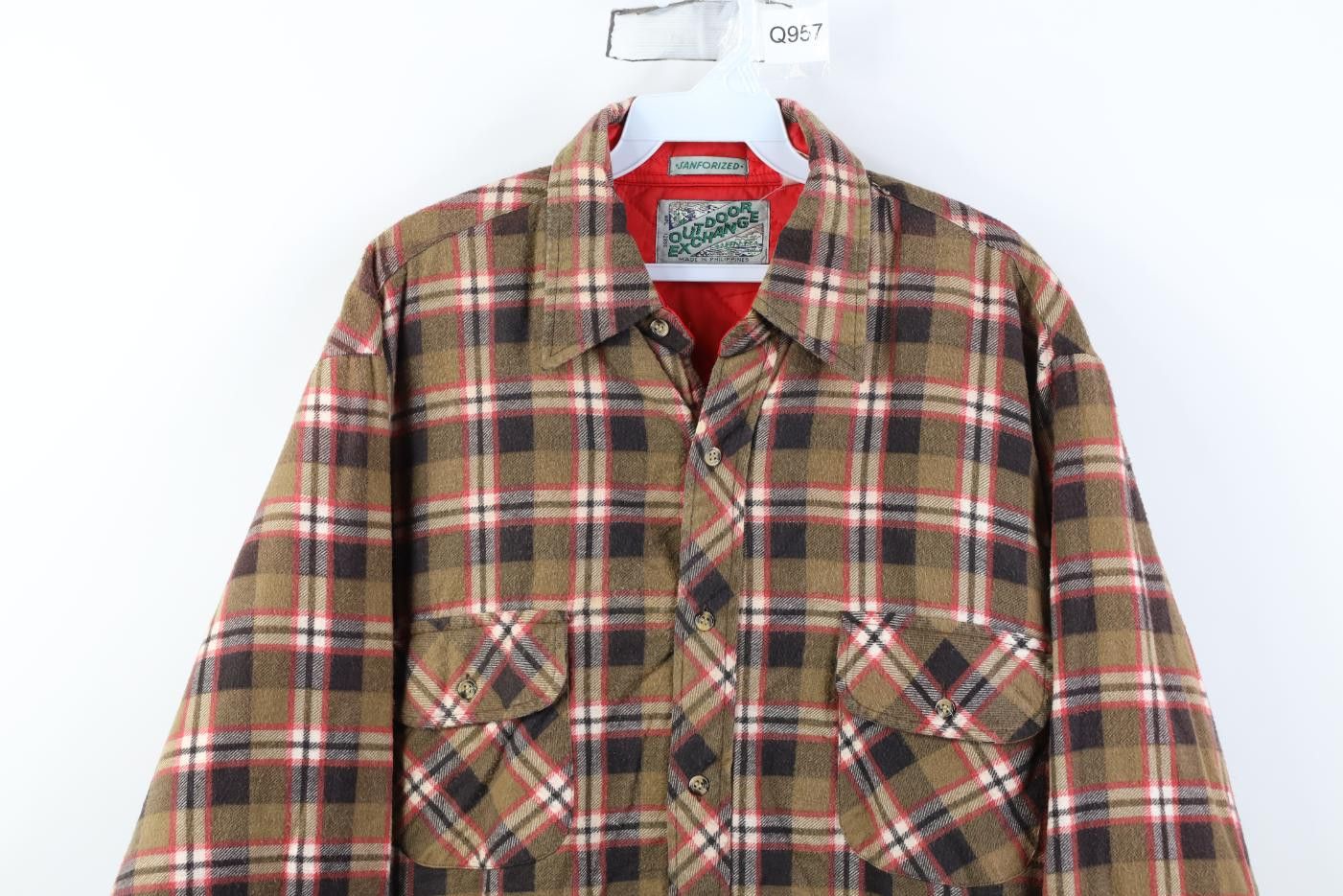 Vintage Vintage 70s Streetwear Sanforized Button Shirt Jacket Shirt Size US L / EU 52-54 / 3 - 2 Thumbnail