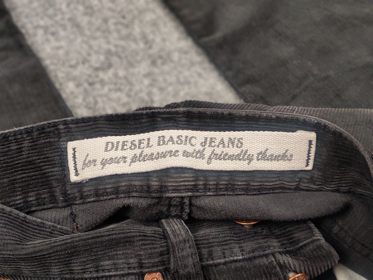 Diesel Vintage Diesel 90's Dark Gray Corduroy Trouser Pants Size US 30 / EU 46 - 16 Thumbnail