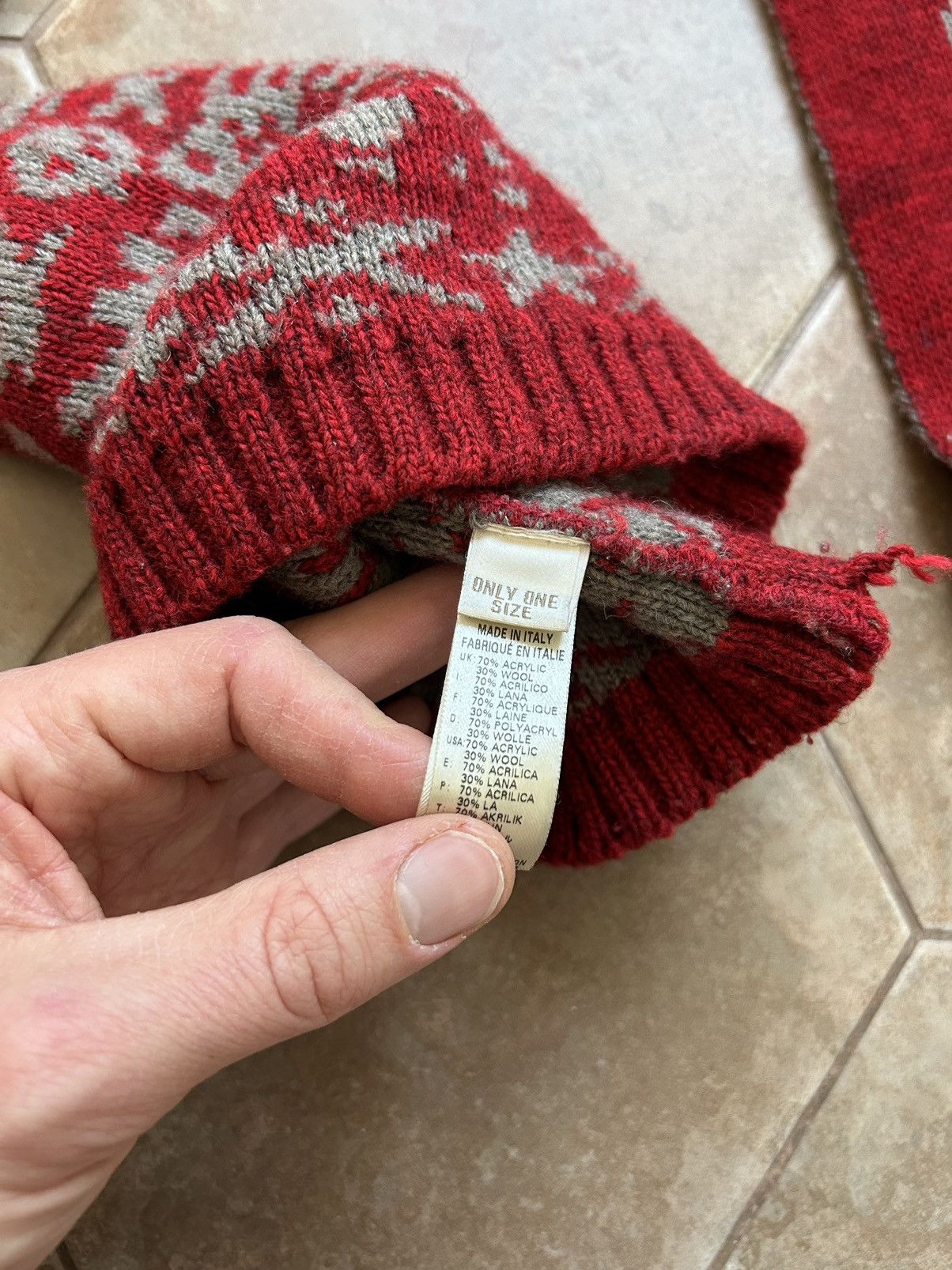 Diesel DIESEL VINTAGE WOOL SCARF HAT Size ONE SIZE - 6 Thumbnail