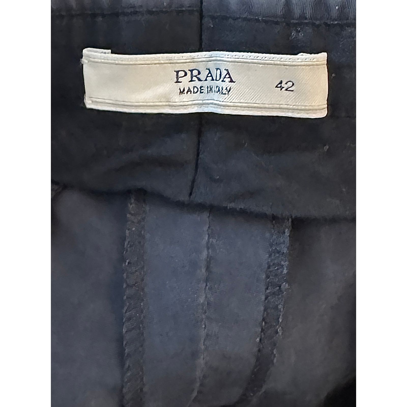 Prada Prada Polyester Spandex Straight Slacks Black Size US 32 / EU 48 - 4 Thumbnail