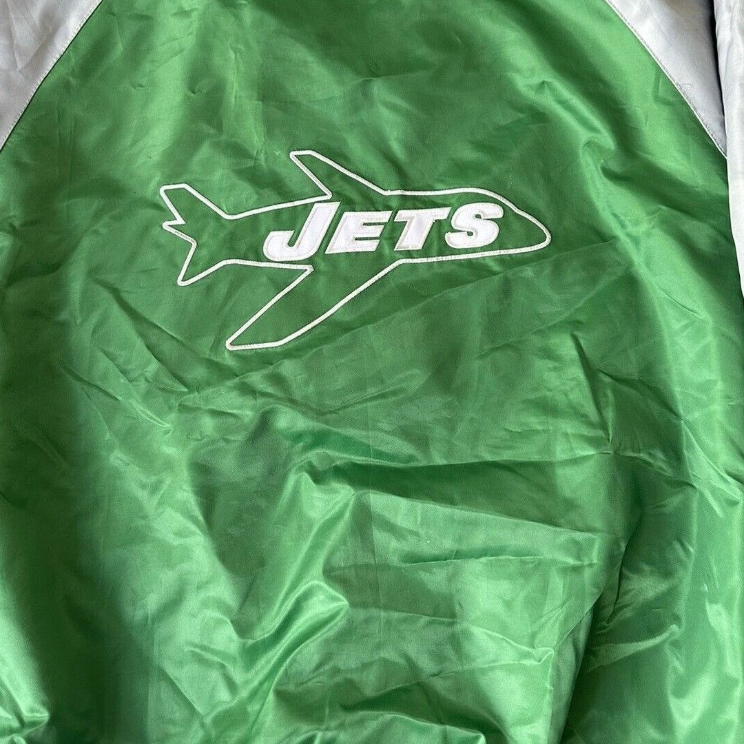 Starter STARTER Green and Gray NY Jets Satin Jacket Men’s Medium Size US M / EU 48-50 / 2 - 4 Thumbnail