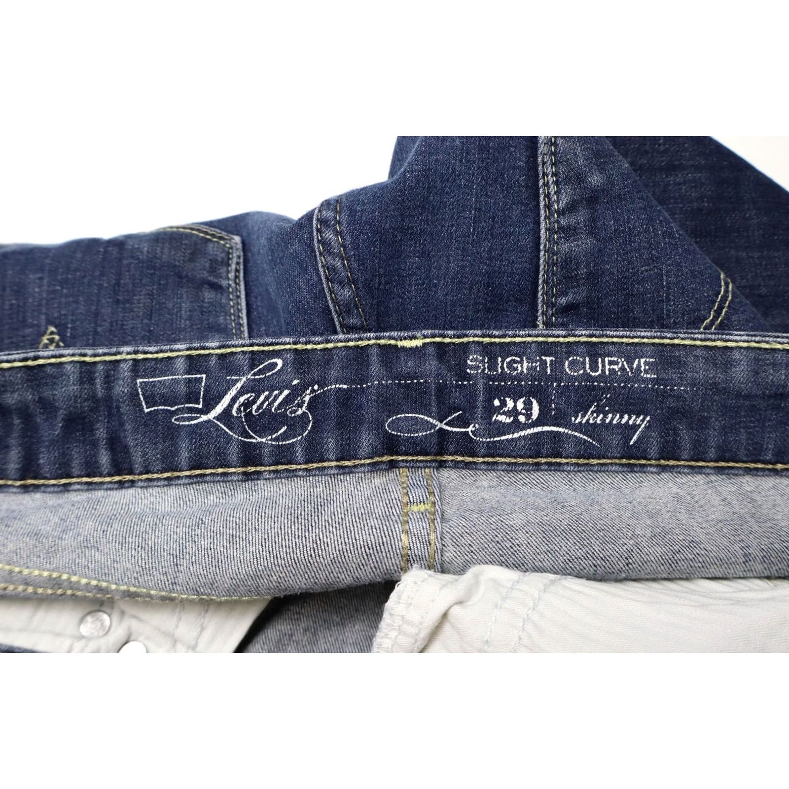 Levi's Levi's Slight Curve Skinny Jeans Women's W29/L32 Vintage Blue Zip Fly Stretchy Jeans Size 29" - 6 Thumbnail