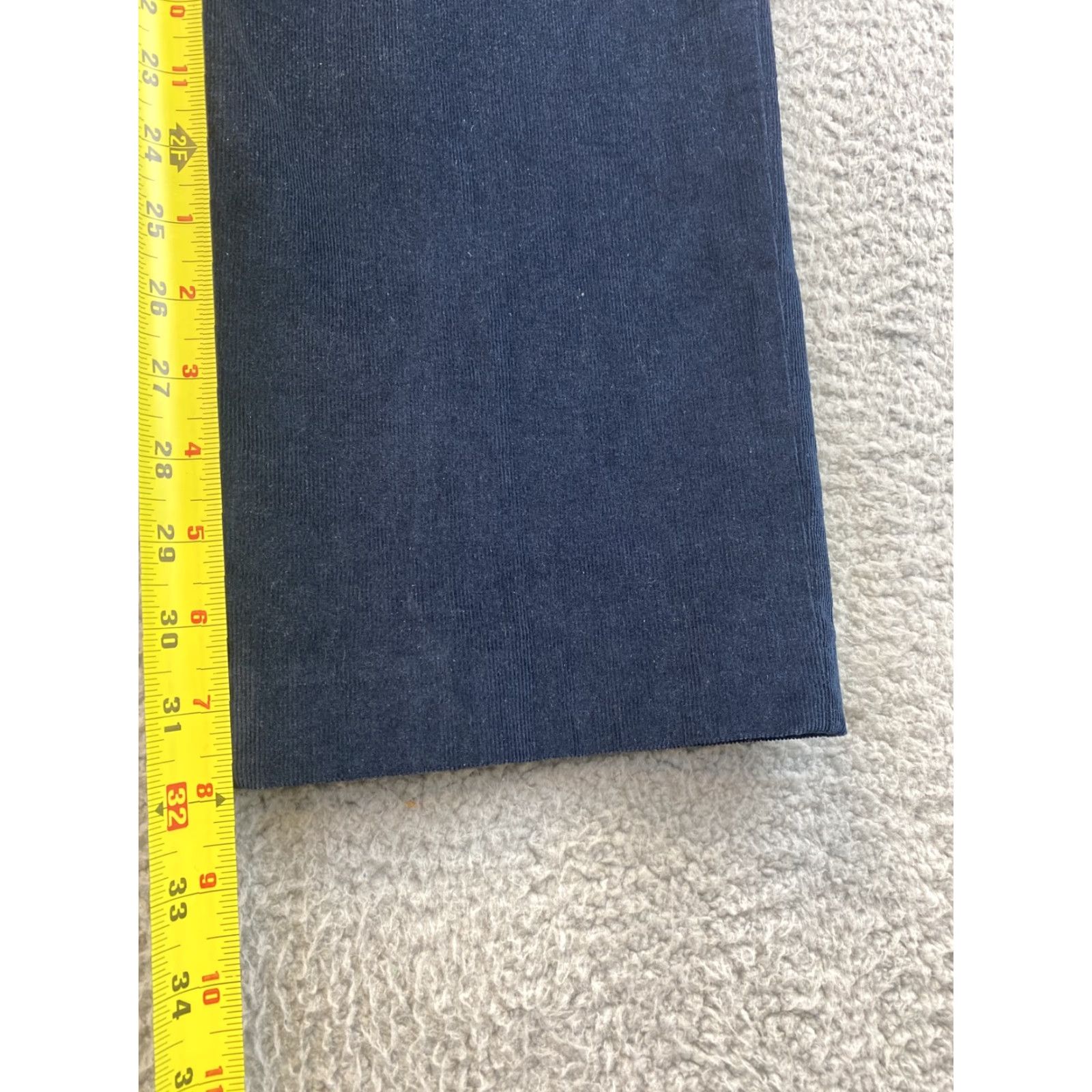 Polo Ralph Lauren Polo Ralph Lauren Pants Men 36 Navy Corduroy Straight Chino Belt Loops Zip Front 32 Inseam Size US M / EU 48-50 / 2 - 6 Thumbnail
