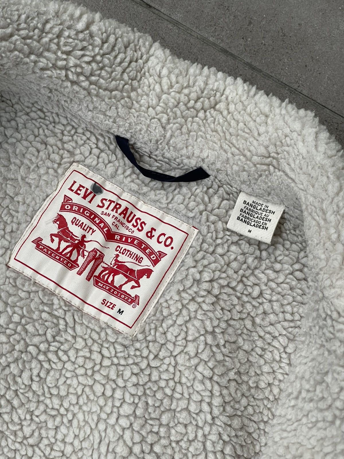 Levi's Levi's Sherpa Navy Nylon Jacket Size US M / EU 48-50 / 2 - 15 Thumbnail