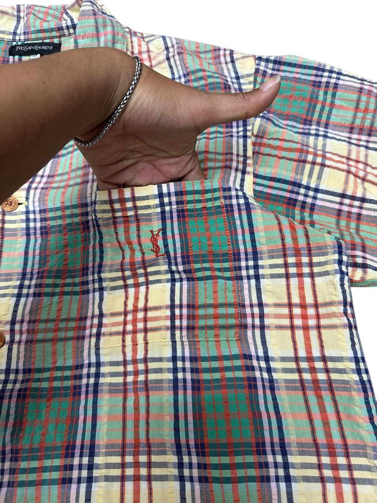 Yves Saint Laurent 2000s Vintage Yves Saint Laurent Shirt Button Up Size US L / EU 52-54 / 3 - 3 Thumbnail