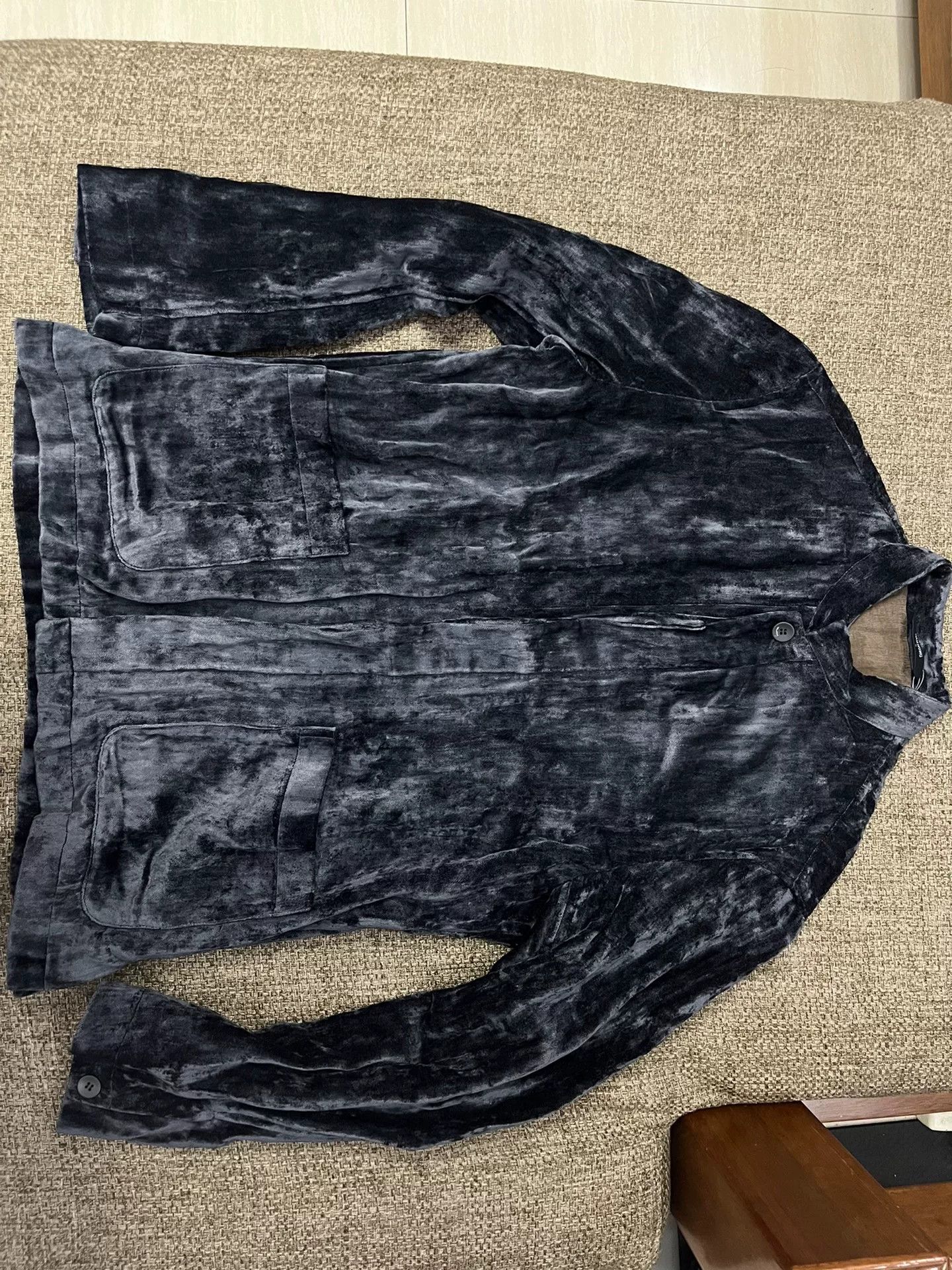 Japanese Brand Velvet Metallic Thread Jacket Size S / US 4 / IT 40 - 1 Thumbnail