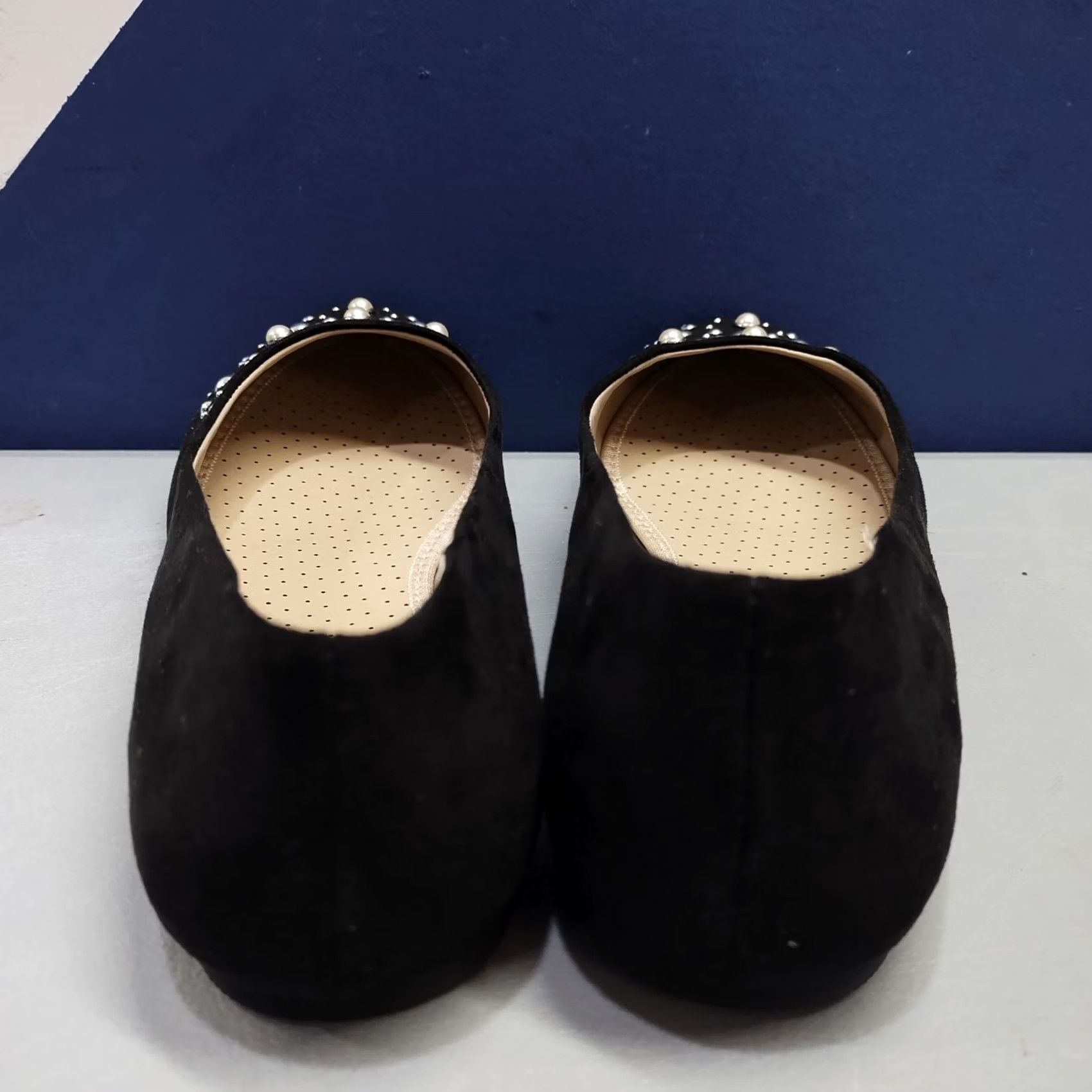 Vintage Rialto Ballet Flats Womens US 10M Black Round Toe Slip On Size US 10 / IT 40 - 5 Thumbnail