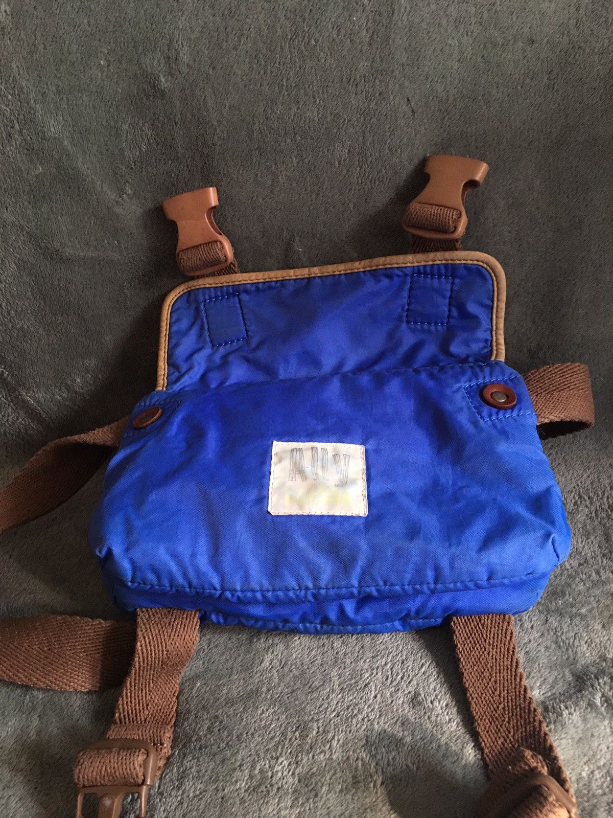 Ally Capellino ALLY CAPELLINO Blue Canvas Messenger Shoulder Bag Size ONE SIZE - 7 Thumbnail