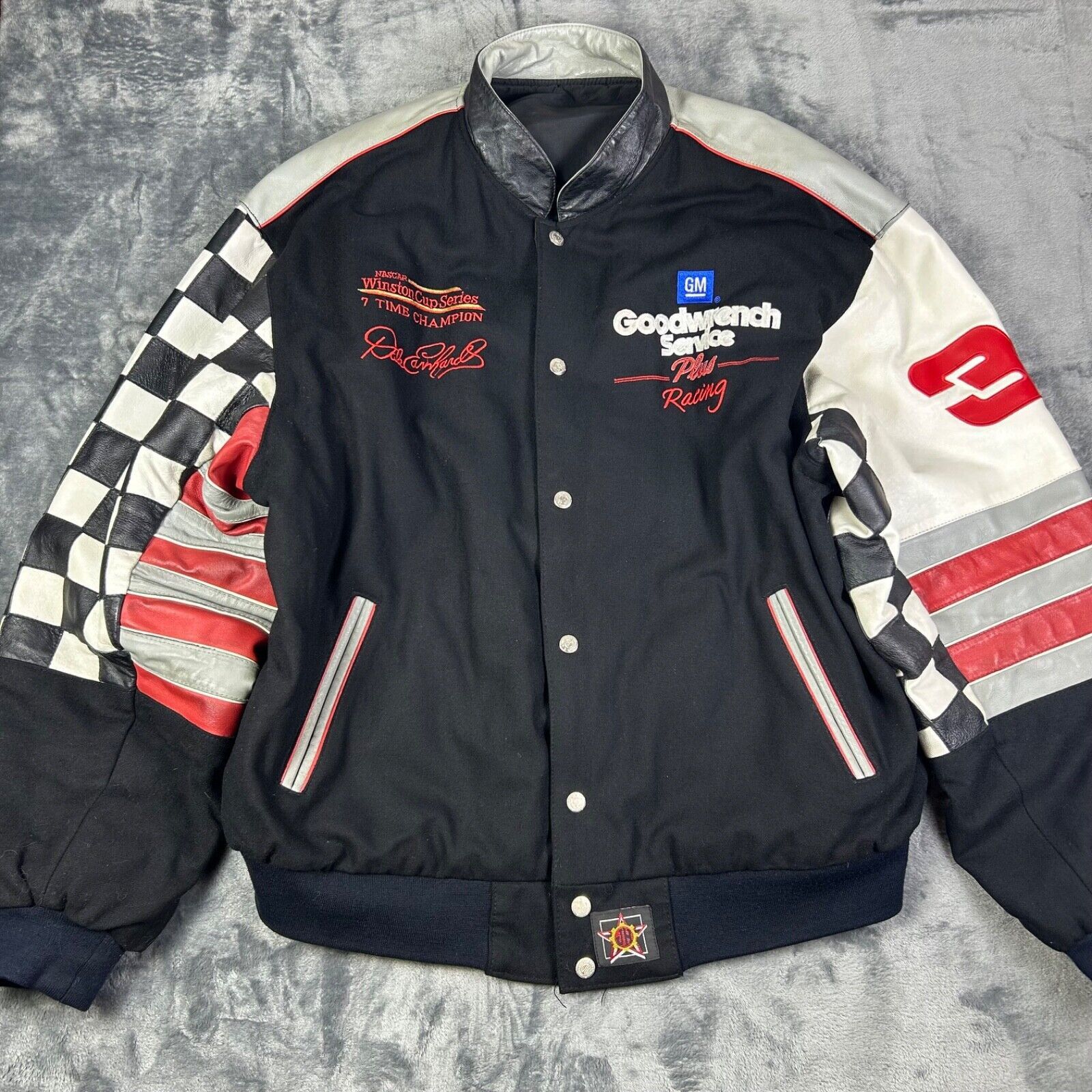 JH Design JH Design Dale Earnhardt NASCAR Jacket XL GM Reversible Size US XL / EU 56 / 4 - 2 Thumbnail