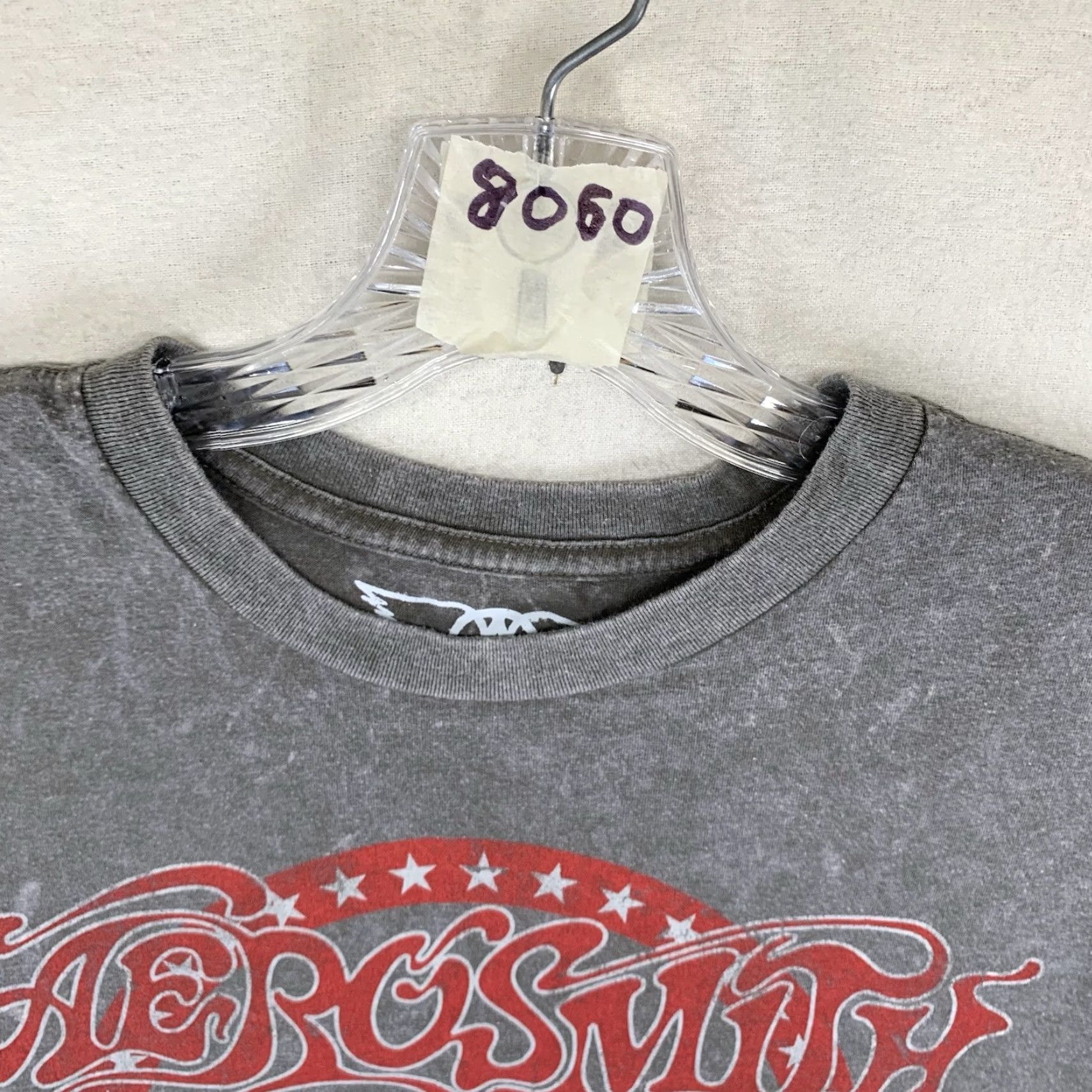 Aerosmith Aerosmith T-Shirt Gray Short Sleeve Crew Neck Unisex Adults Small Graphic Print Logo Vintage No Size US S / EU 44-46 / 1 - 7 Thumbnail