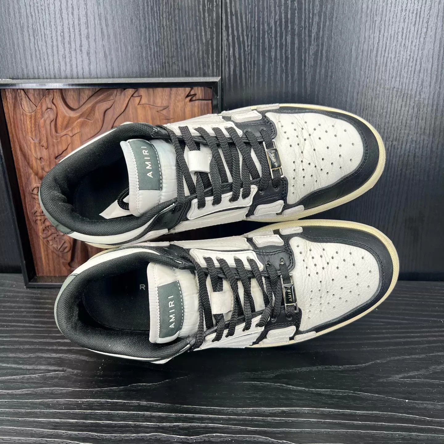 Amiri Amiri Black & White Bone Sneakers 40 New Size US 7 / EU 40 - 7 Thumbnail