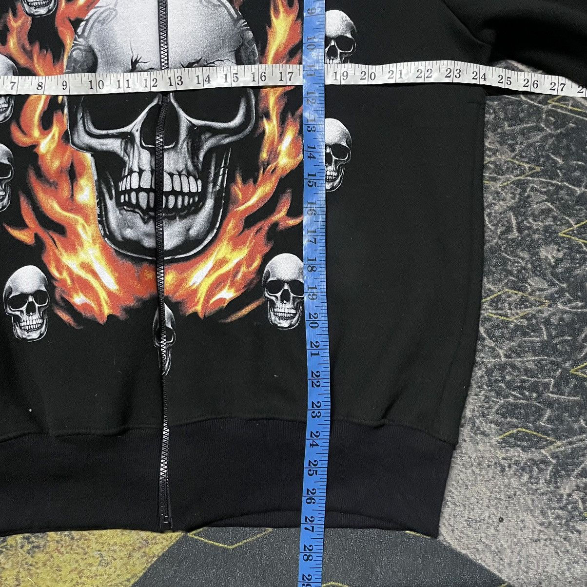 Other 💥Jerry Beck Skulls Flames Fullzipper Hoodie Size US M / EU 48-50 / 2 - 6 Thumbnail
